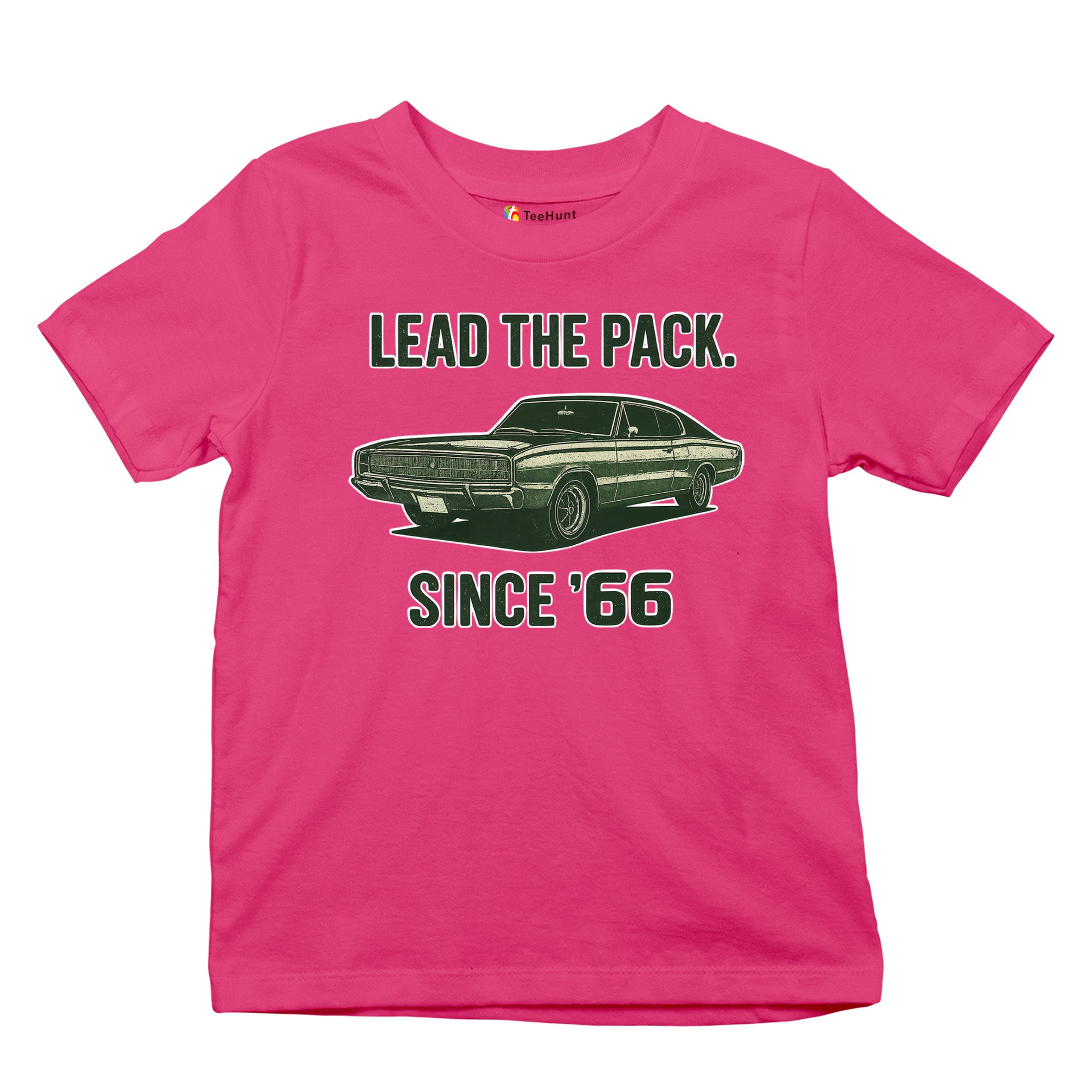 Lead The Pack Since 66 Youth T-shirt Classic Muscle Car Vintage 1966 Kids - Picture 48 of 50
