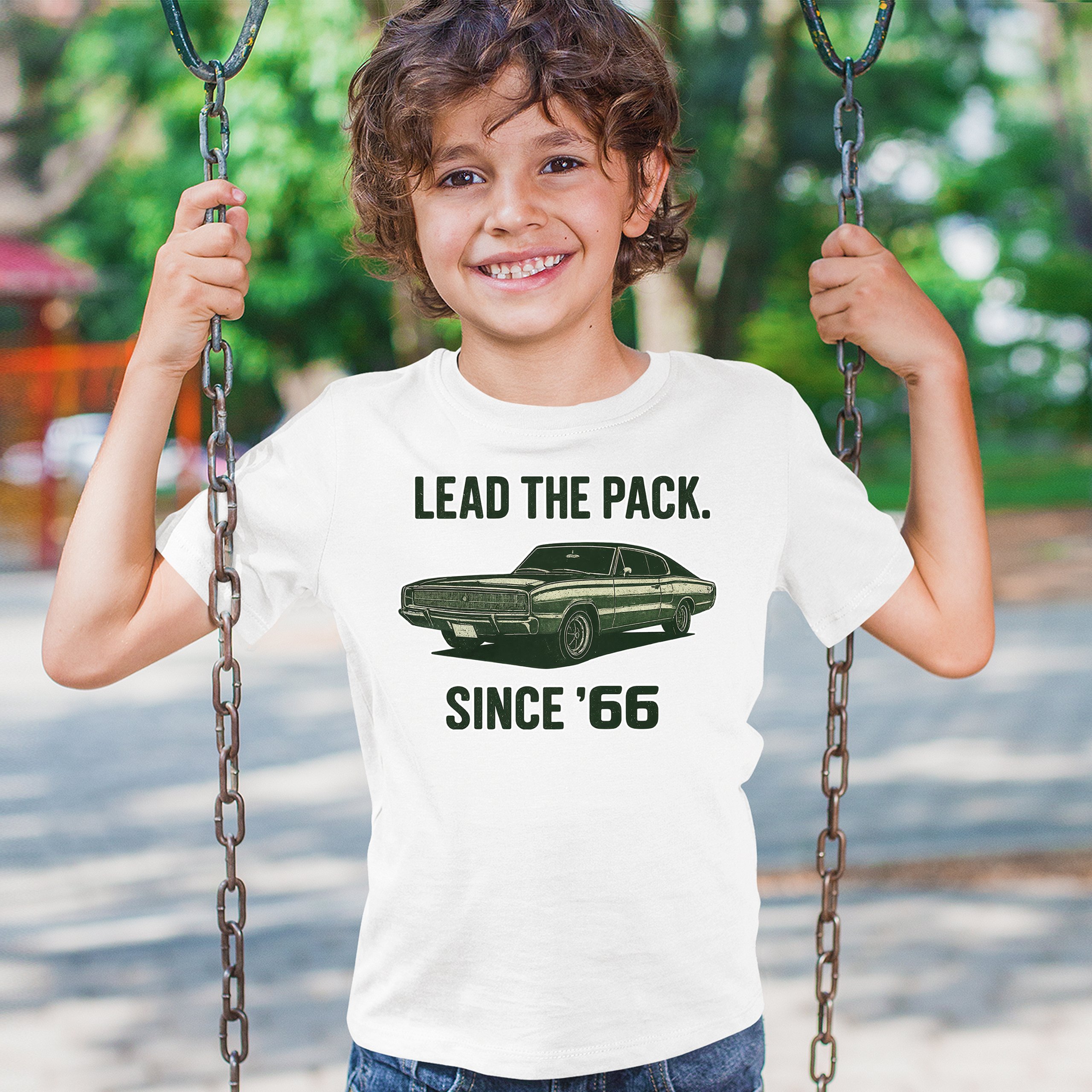 Lead The Pack Since 66 Youth T-shirt Classic Muscle Car Vintage 1966 Kids - Picture 26 of 50