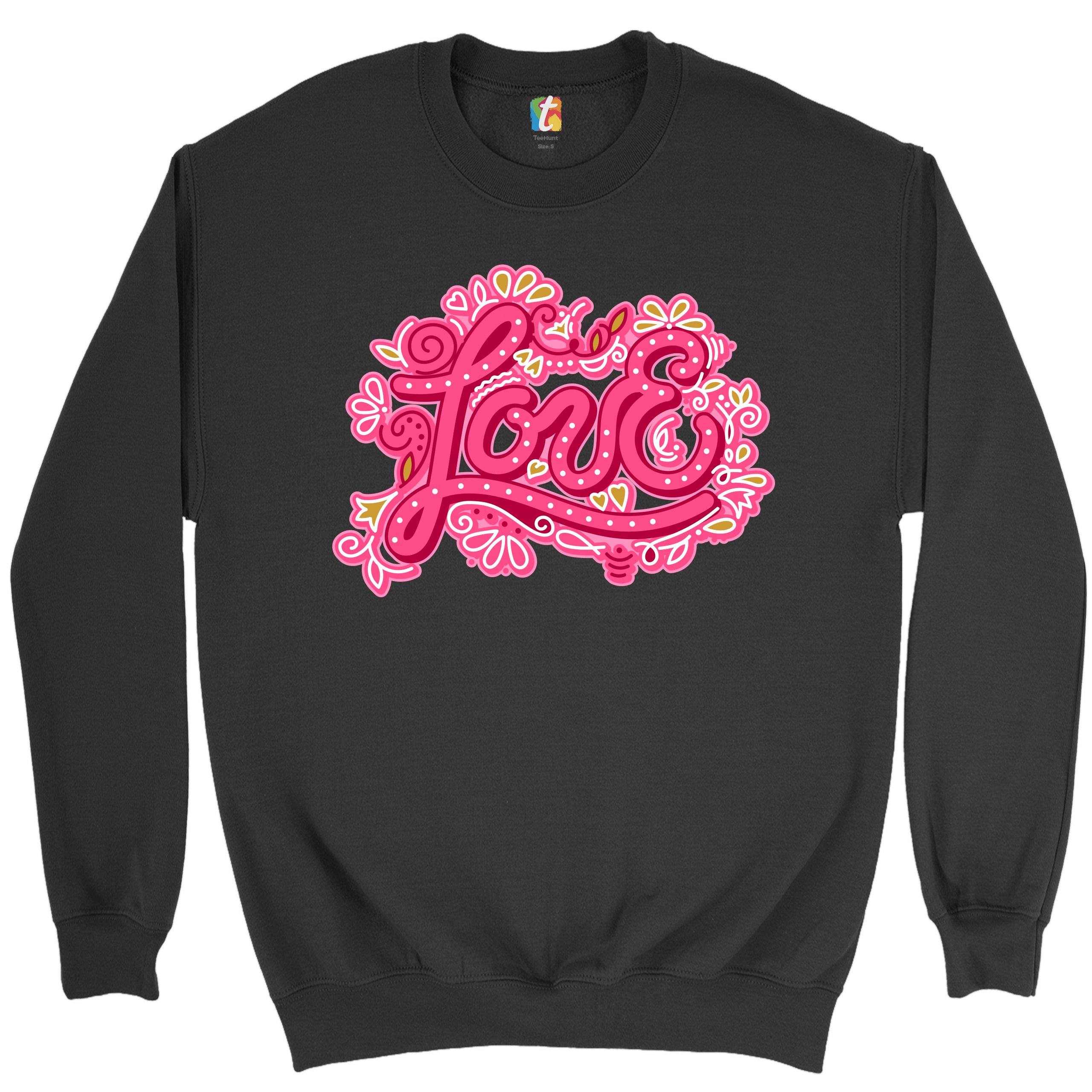 Love Sweatshirt Valentine's Day Sweet Relationships Romance Cute Crewneck - Picture 2 of 36