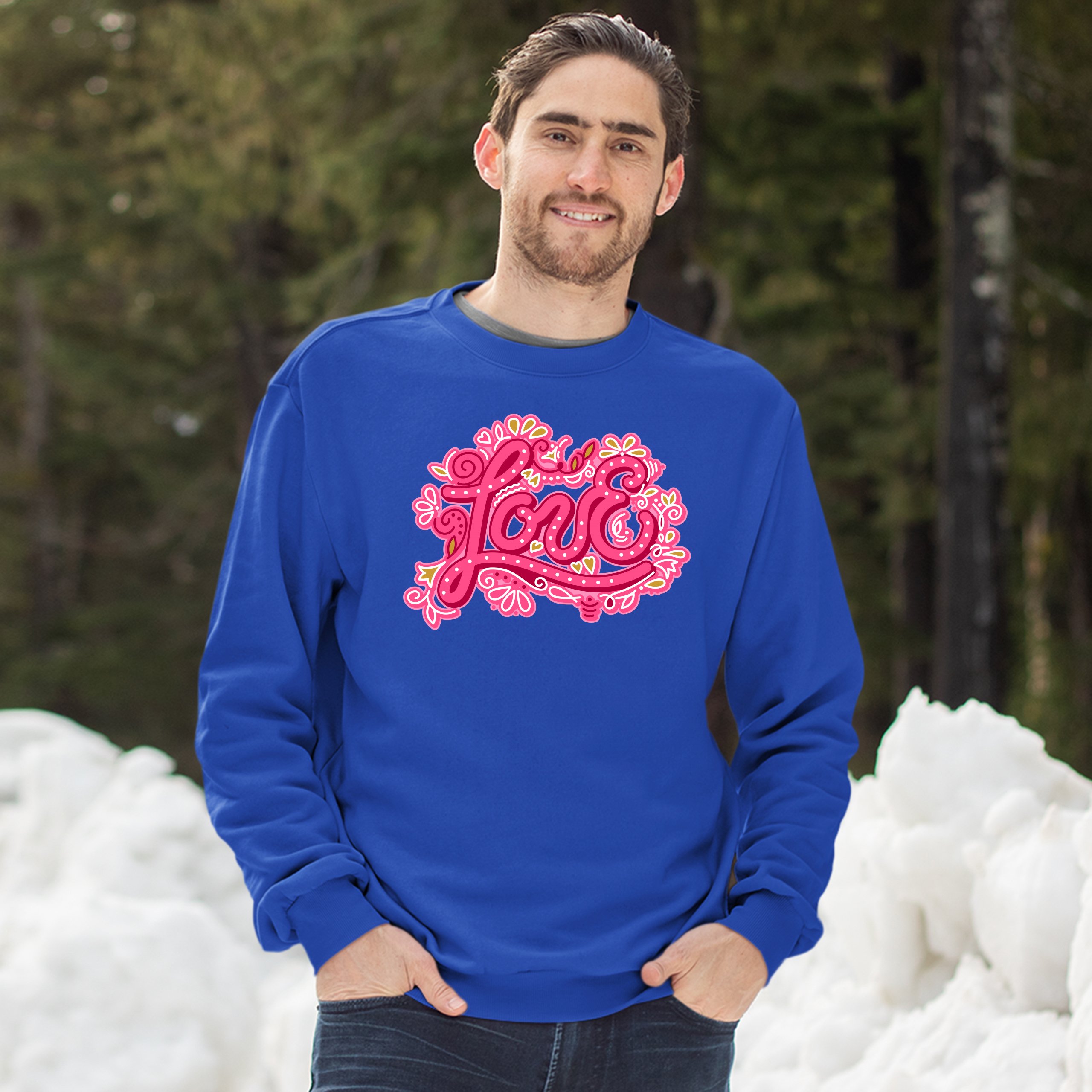 Love Sweatshirt Valentine's Day Sweet Relationships Romance Cute Crewneck - Picture 35 of 36