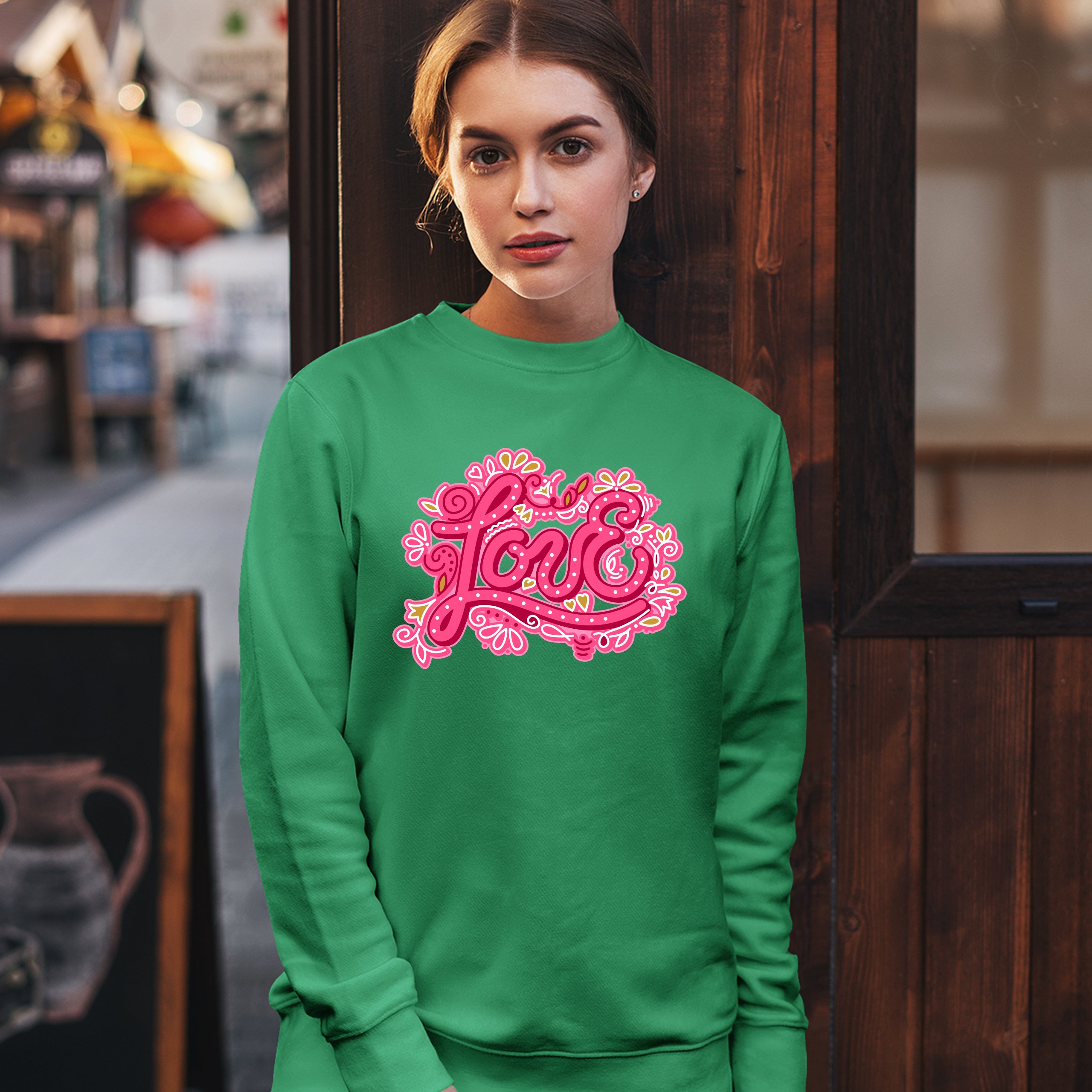 Love Sweatshirt Valentine's Day Sweet Relationships Romance Cute Crewneck - Picture 31 of 36