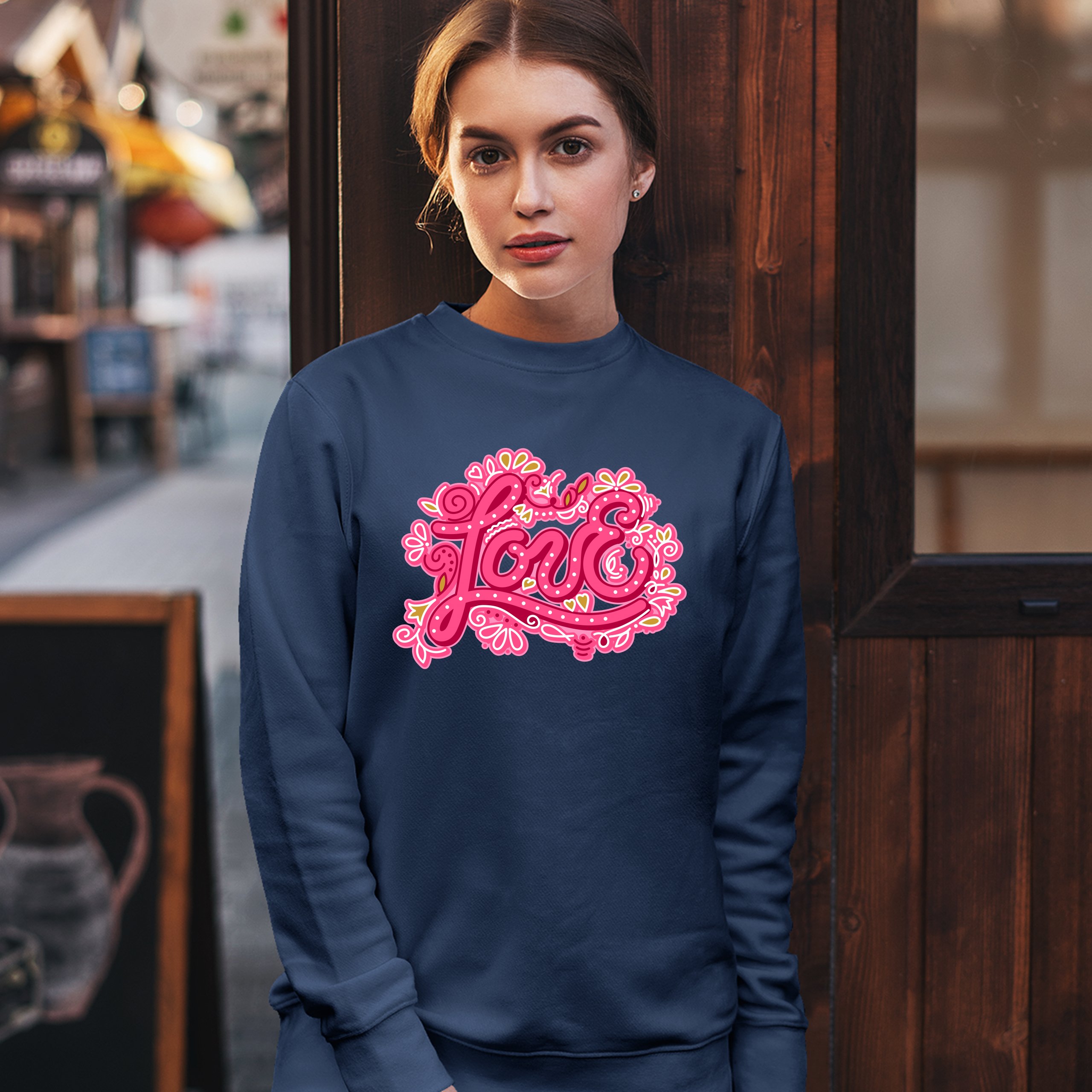 Love Sweatshirt Valentine's Day Sweet Relationships Romance Cute Crewneck - Picture 26 of 36
