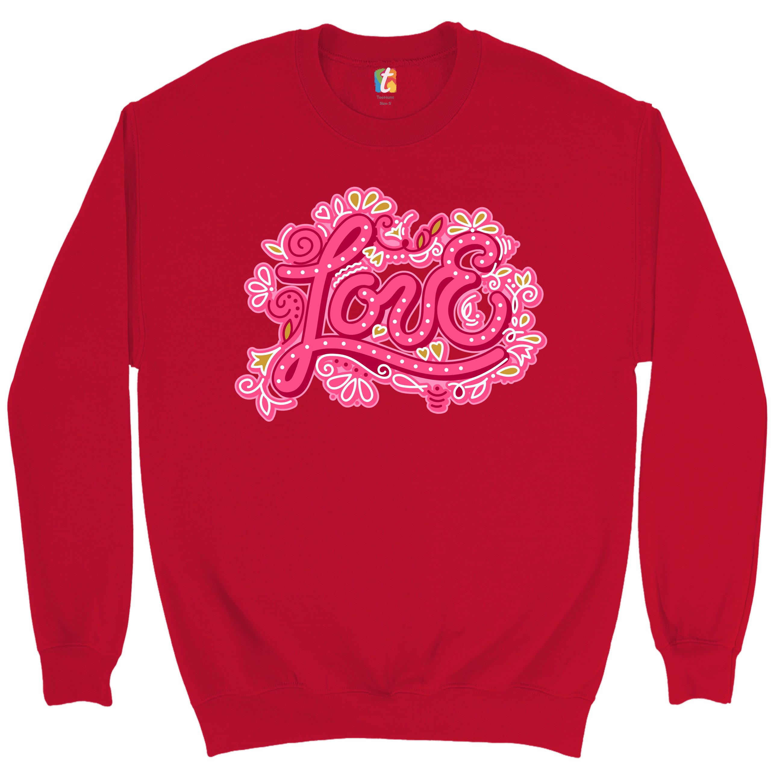 Love Sweatshirt Valentine's Day Sweet Relationships Romance Cute Crewneck - Picture 12 of 36