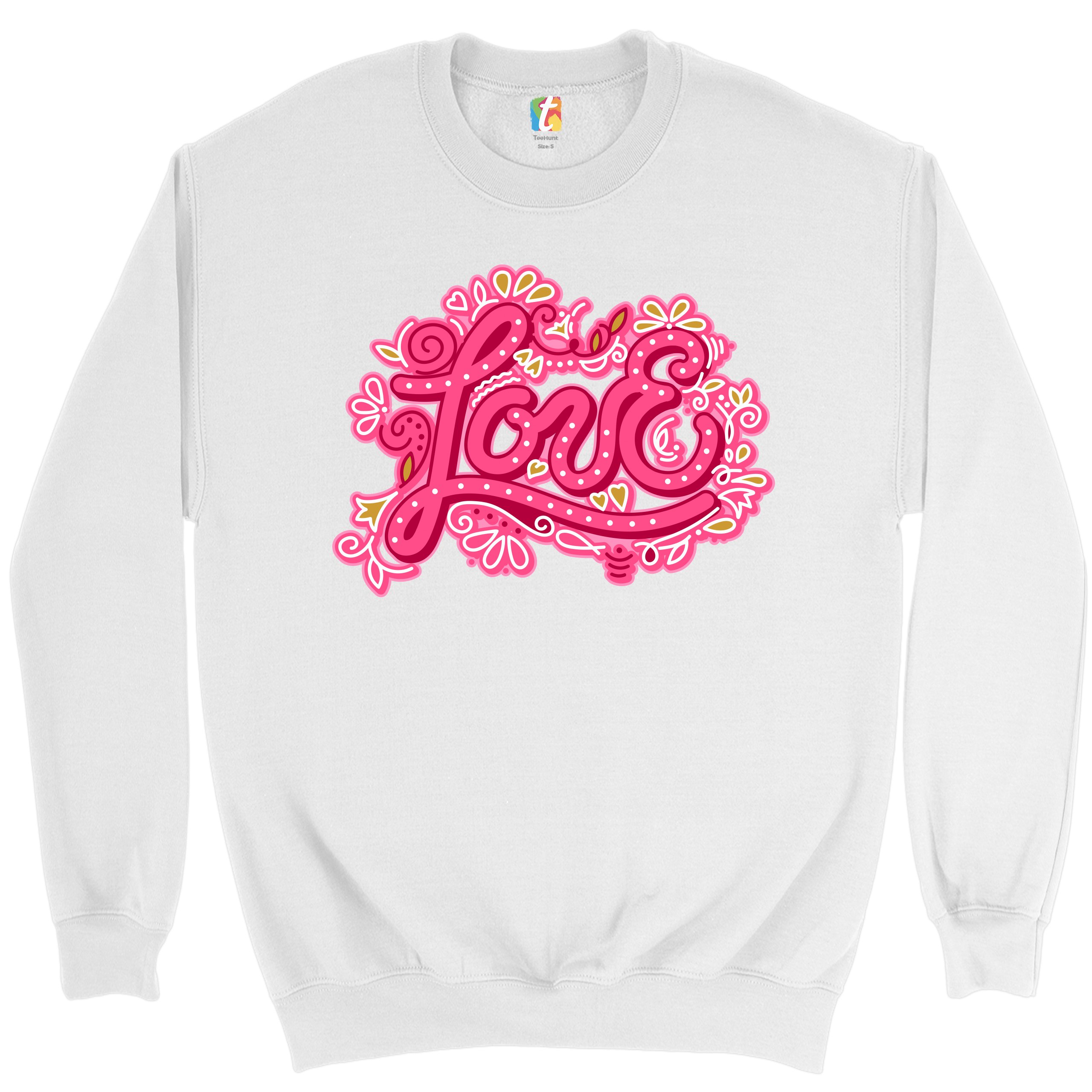 Love Sweatshirt Valentine's Day Sweet Relationships Romance Cute Crewneck - Picture 17 of 36
