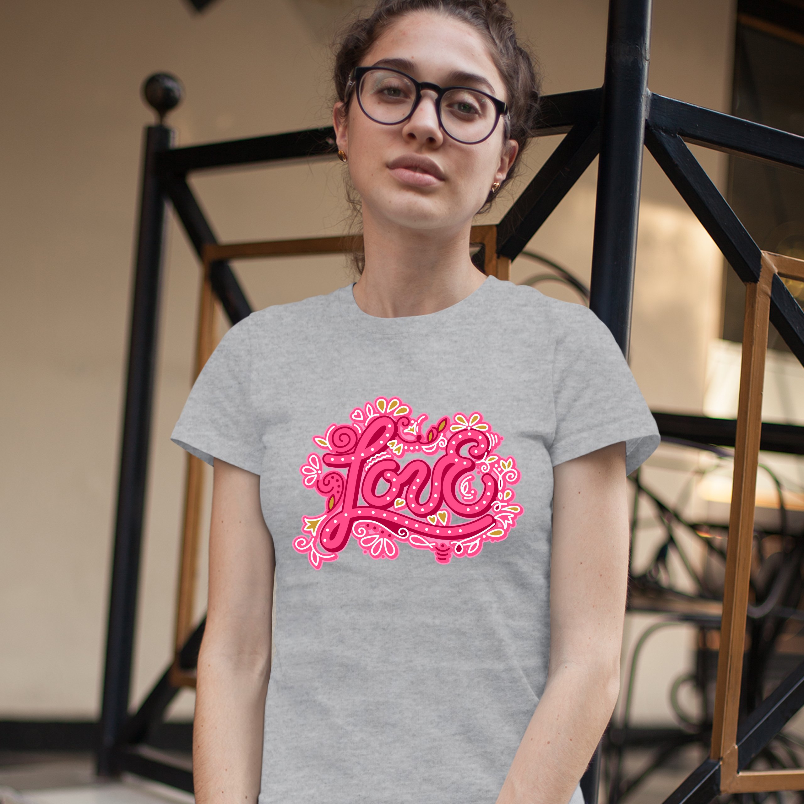 Love T-Shirt Valentine's Day Sweet Relationships Romance Cute Women's Tee - Picture 9 of 21