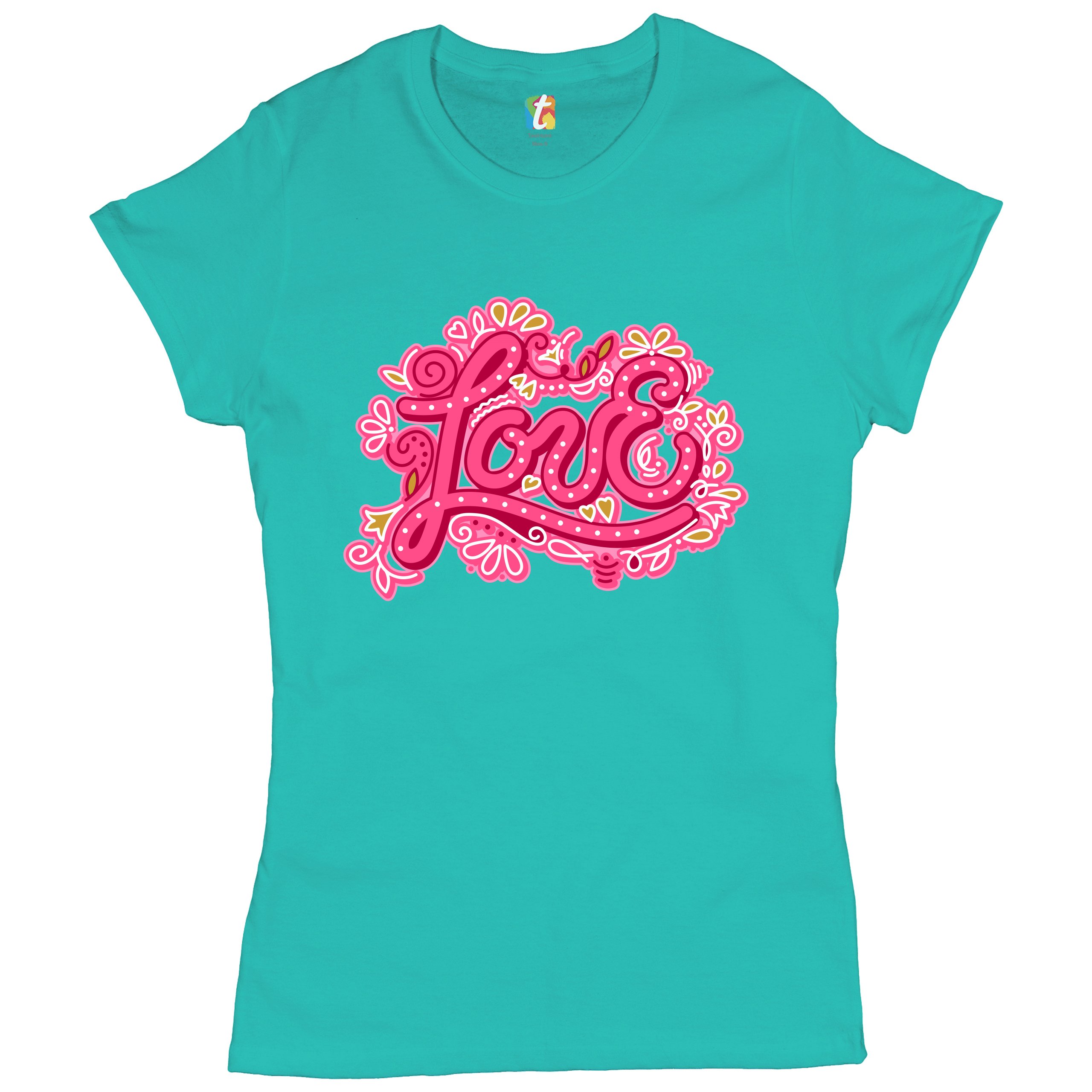 Love T-Shirt Valentine's Day Sweet Relationships Romance Cute Women's Tee - Picture 18 of 21