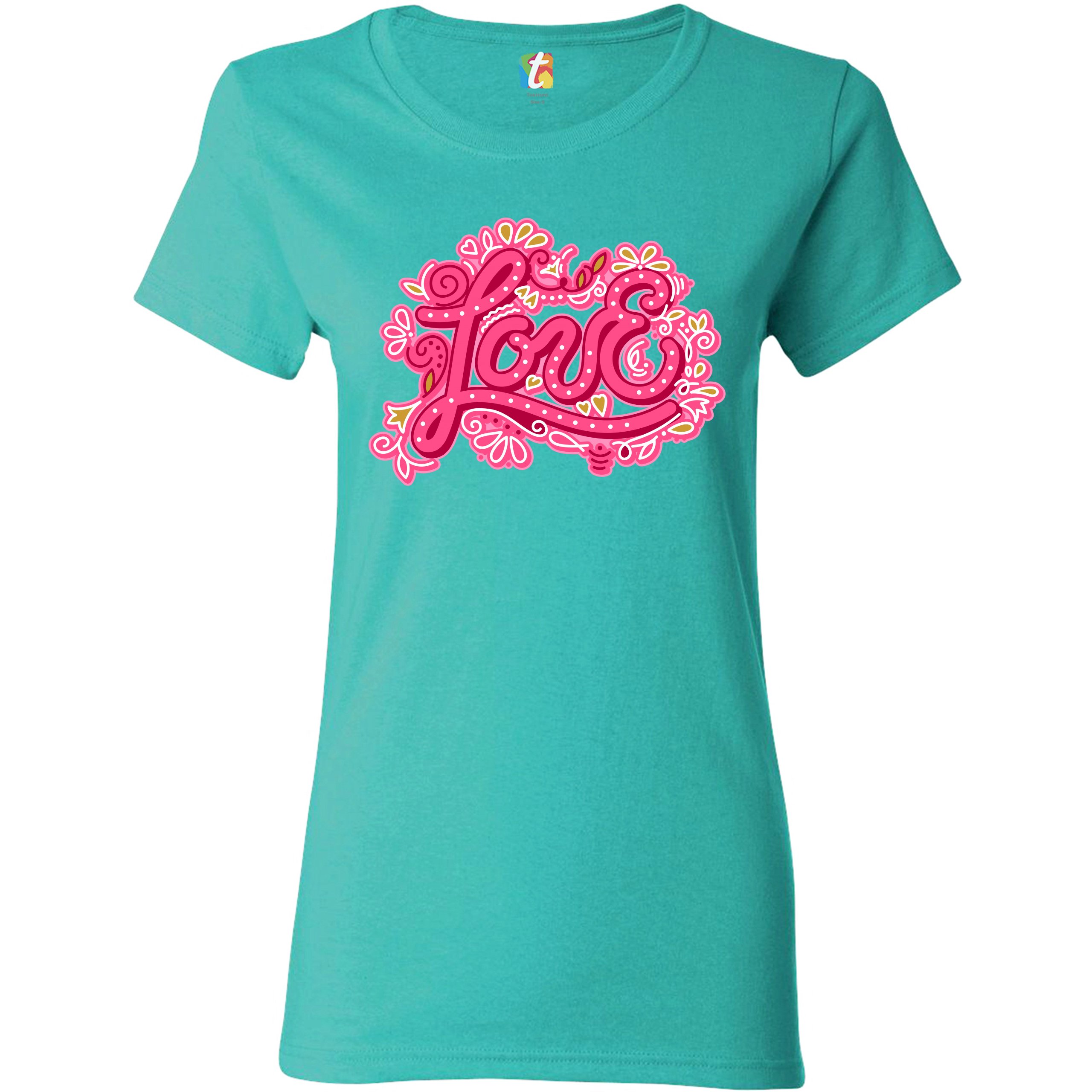 Love T-Shirt Valentine's Day Sweet Relationships Romance Cute Women's Tee - Picture 19 of 21