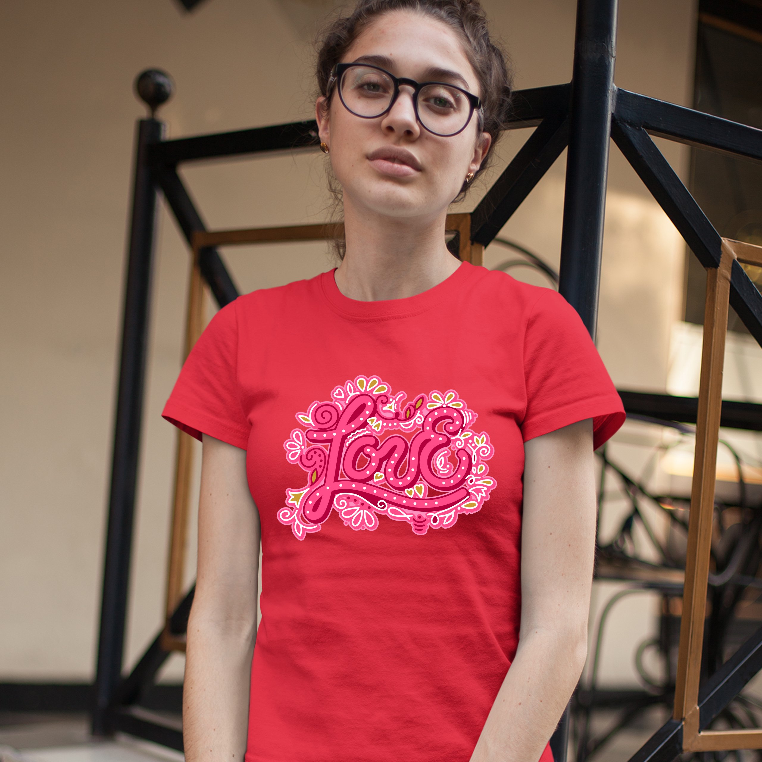 Love T-Shirt Valentine's Day Sweet Relationships Romance Cute Women's Tee - Picture 13 of 21