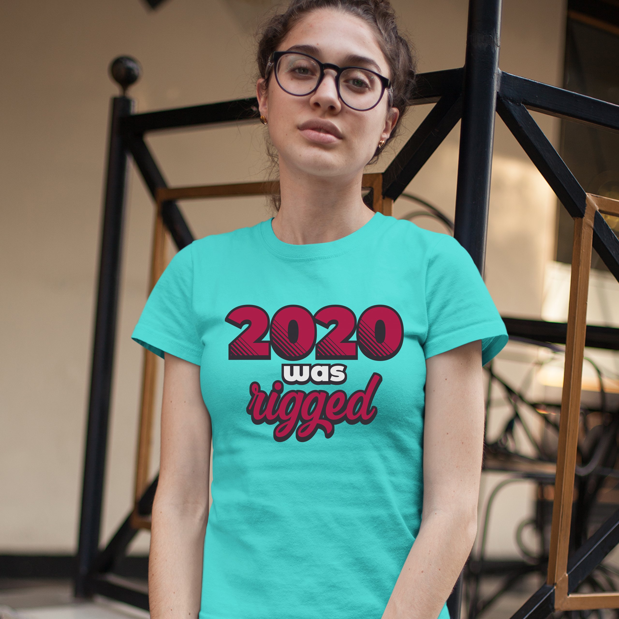2024 Was Rigged T-Shrit Donald Trump Make America Great Again Women's Tee - Picture 21 of 21