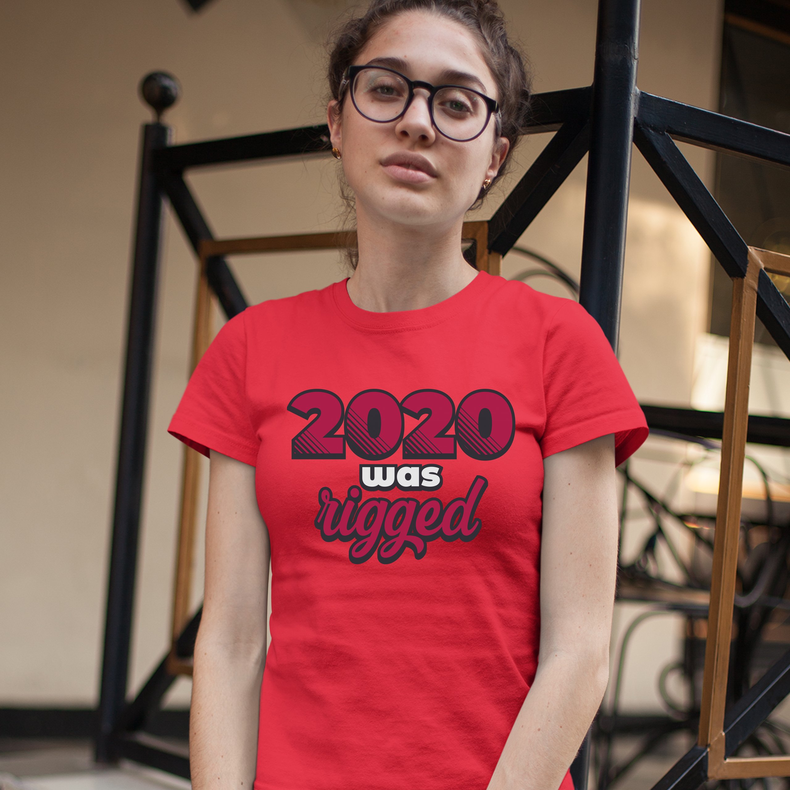 2024 Was Rigged T-Shrit Donald Trump Make America Great Again Women's Tee - Picture 13 of 21
