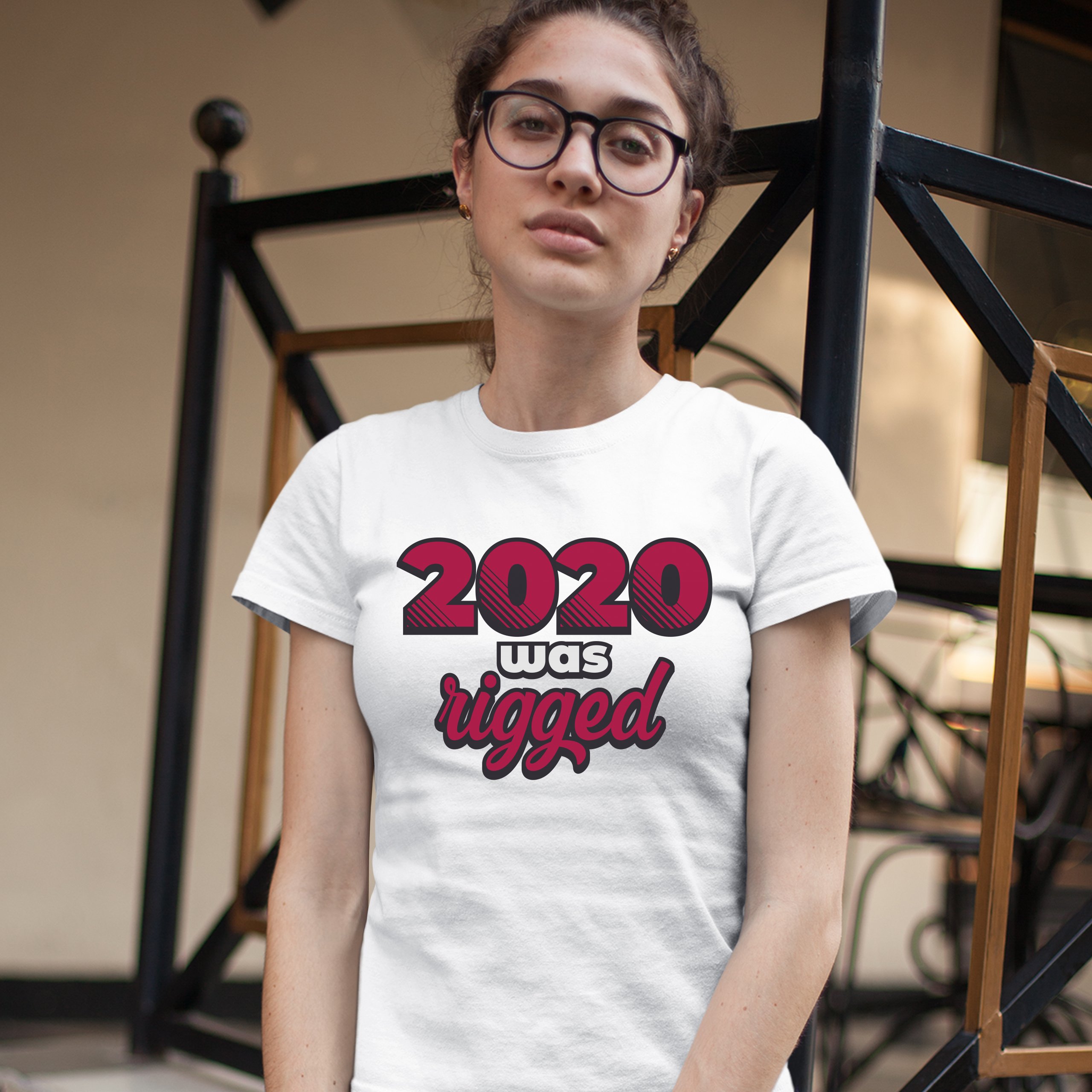 2024 Was Rigged T-Shrit Donald Trump Make America Great Again Women's Tee - Picture 17 of 21