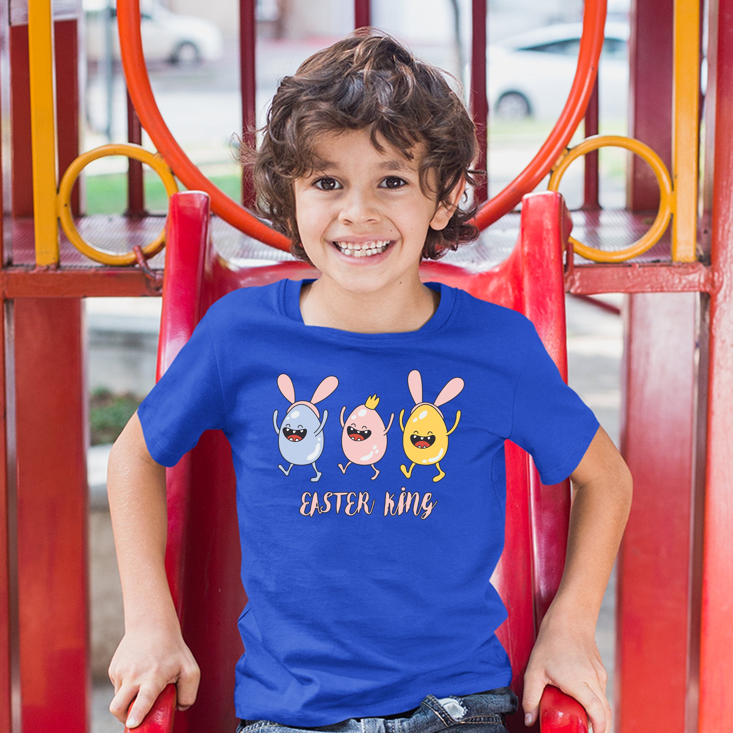 Easter King Youth T-shirt Egg Tapping Happy Easter Holiday Jesus is Alive Kids - Picture 25 of 29