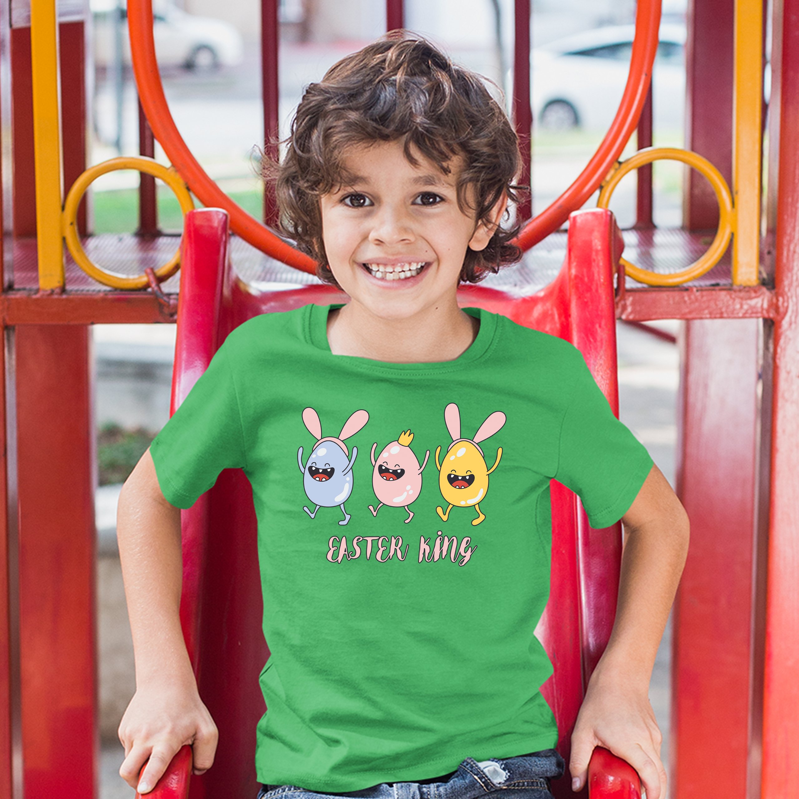 Easter King Youth T-shirt Egg Tapping Happy Easter Holiday Jesus is Alive Kids - Picture 21 of 29