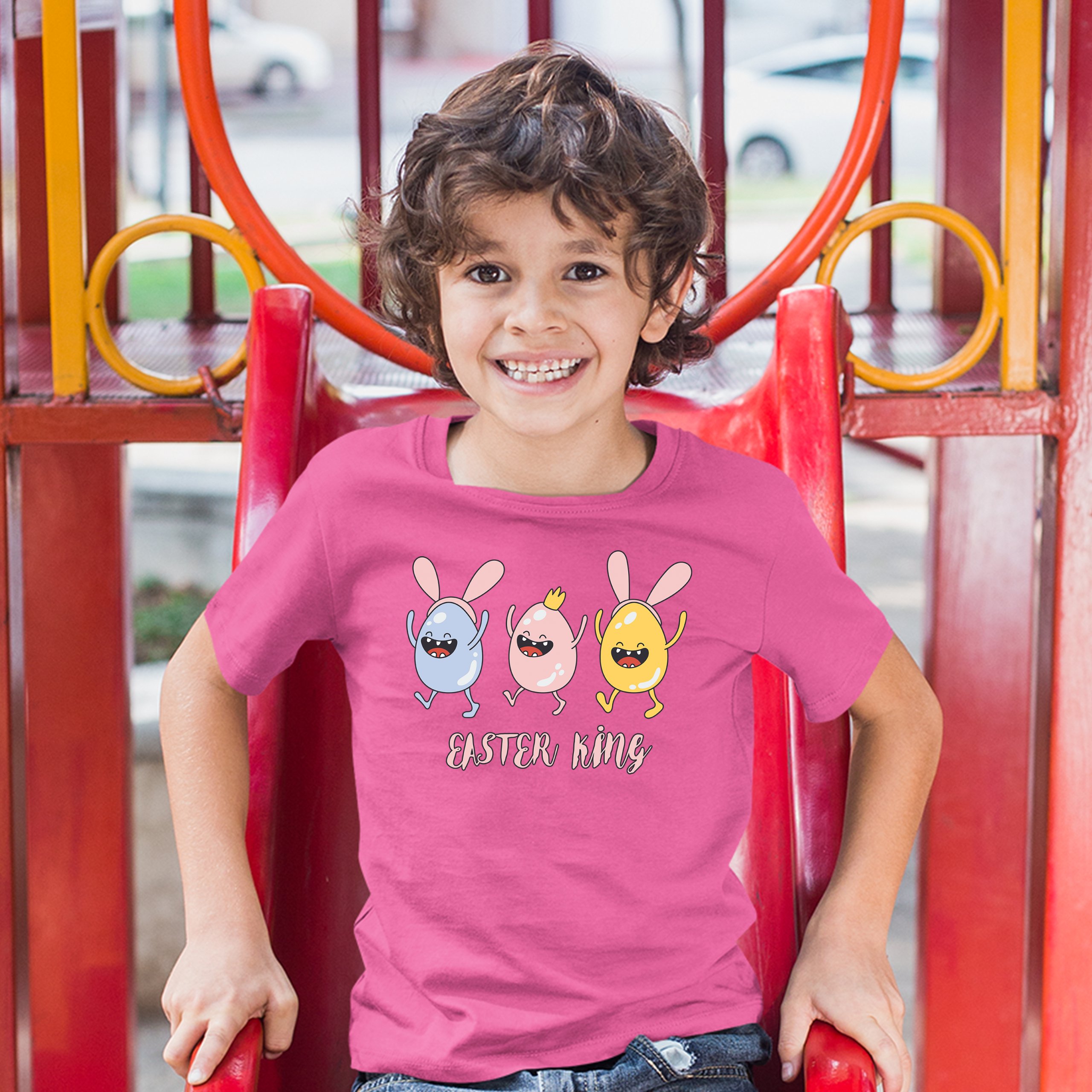 Easter King Youth T-shirt Egg Tapping Happy Easter Holiday Jesus is Alive Kids - Picture 29 of 29