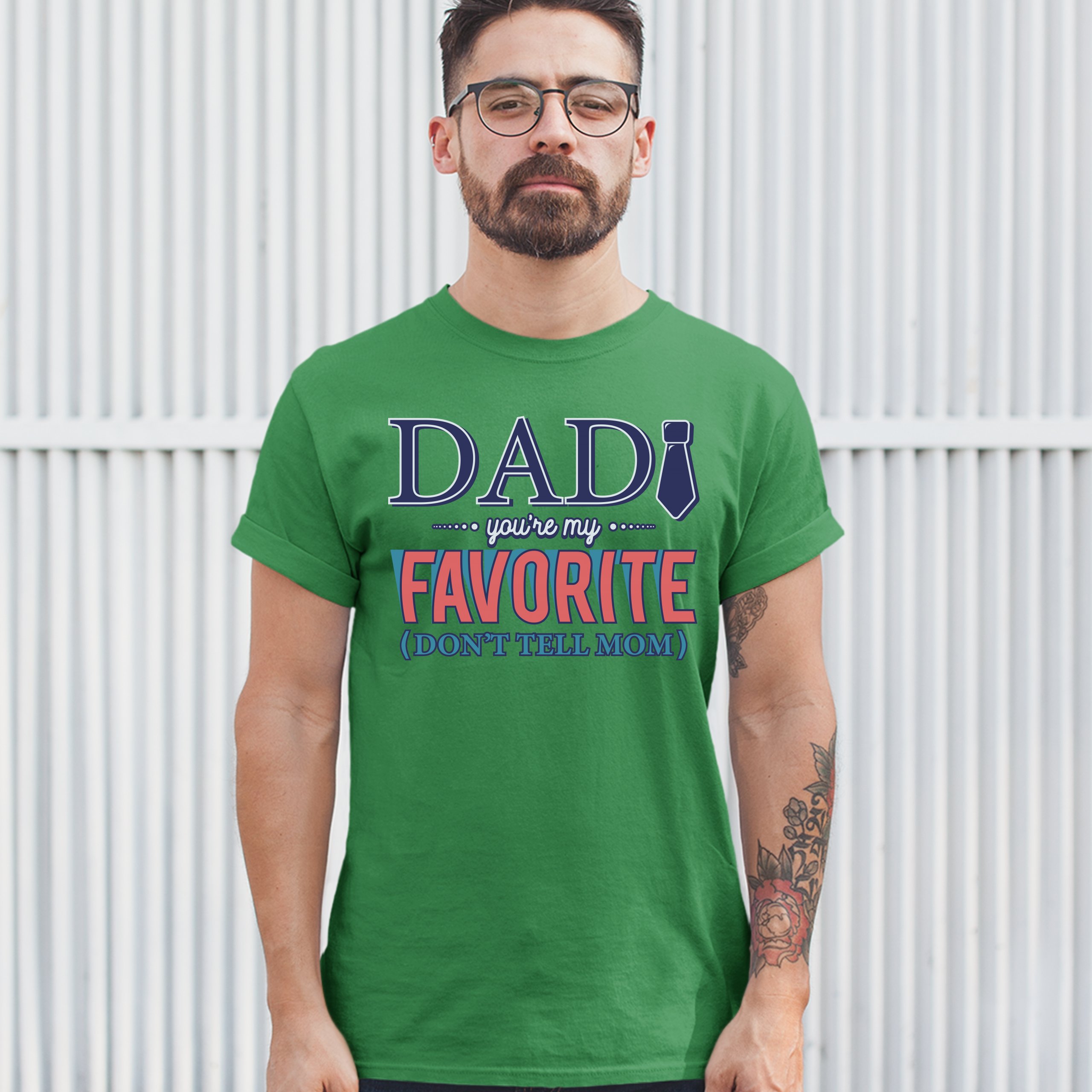 Dad You're My Favorite (Don't Tell Mom) T-shirt Daddy Father's Day Men's Tee - Picture 33 of 61