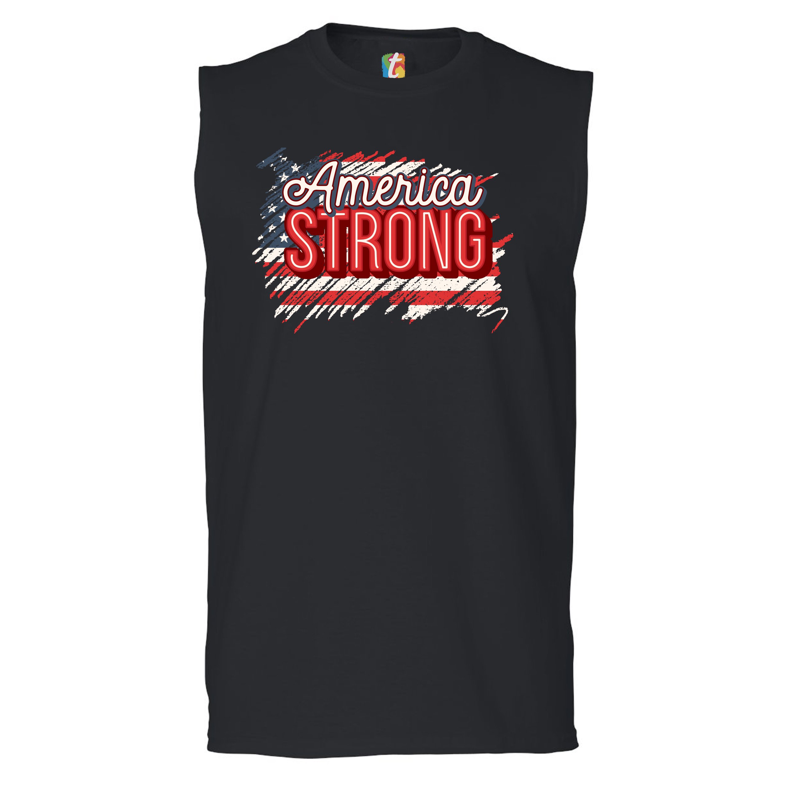 Camisa America Strong Muscle Envejecida Bandera Americana 4 de Julio EE. UU. Para Hombre - Imagen 3 de 21