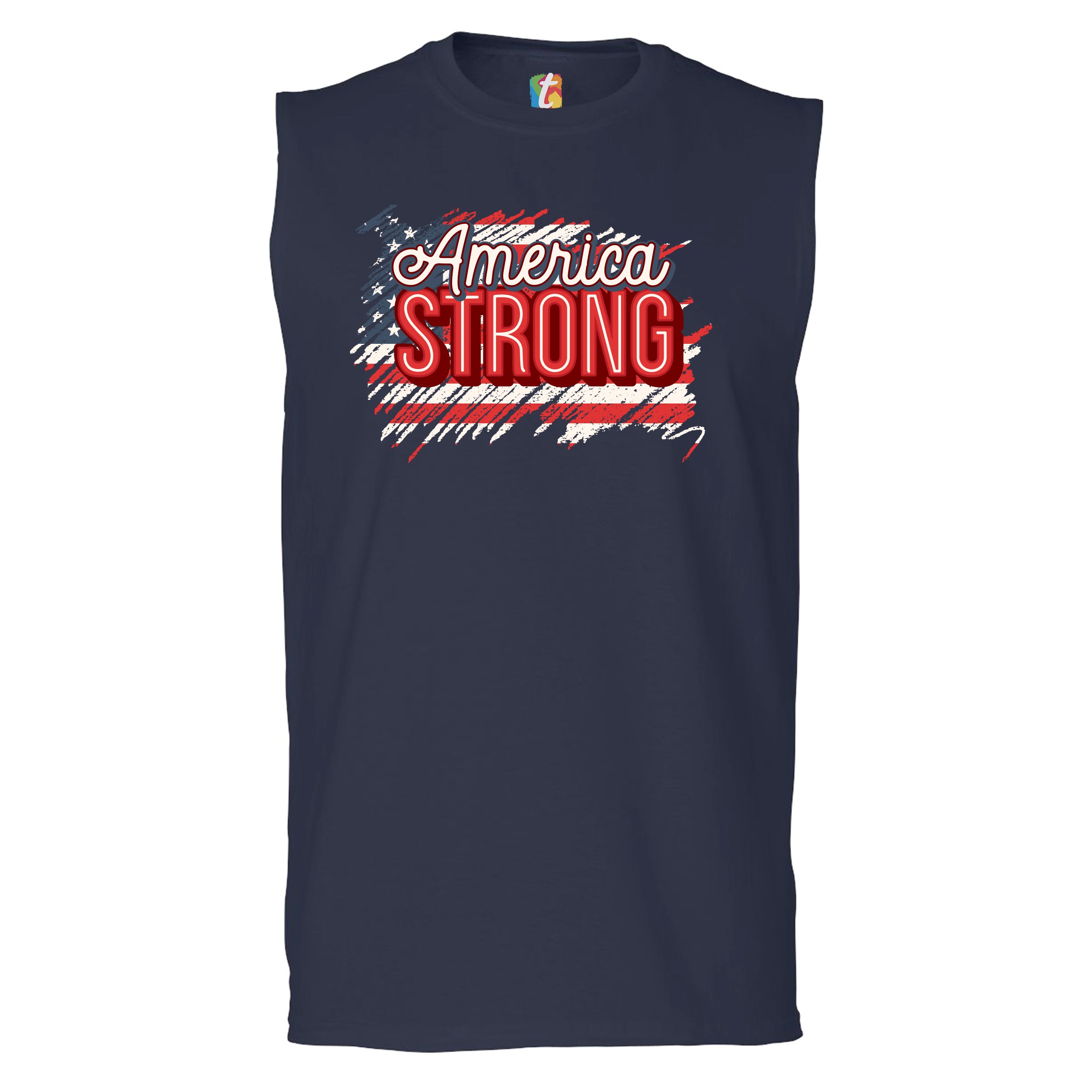 Camisa America Strong Muscle Envejecida Bandera Americana 4 de Julio EE. UU. Para Hombre - Imagen 19 de 21