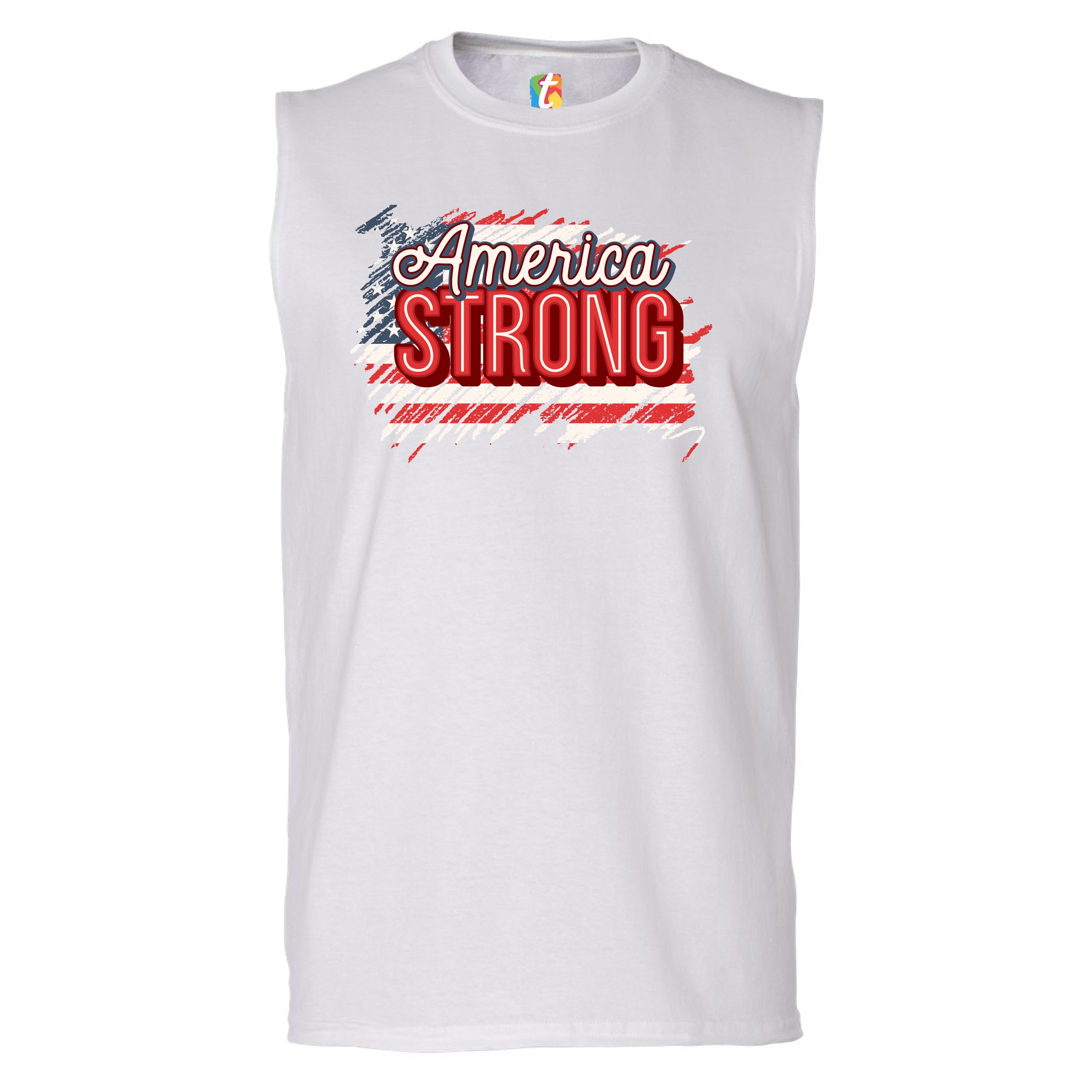 Camisa America Strong Muscle Envejecida Bandera Americana 4 de Julio EE. UU. Para Hombre - Imagen 15 de 21