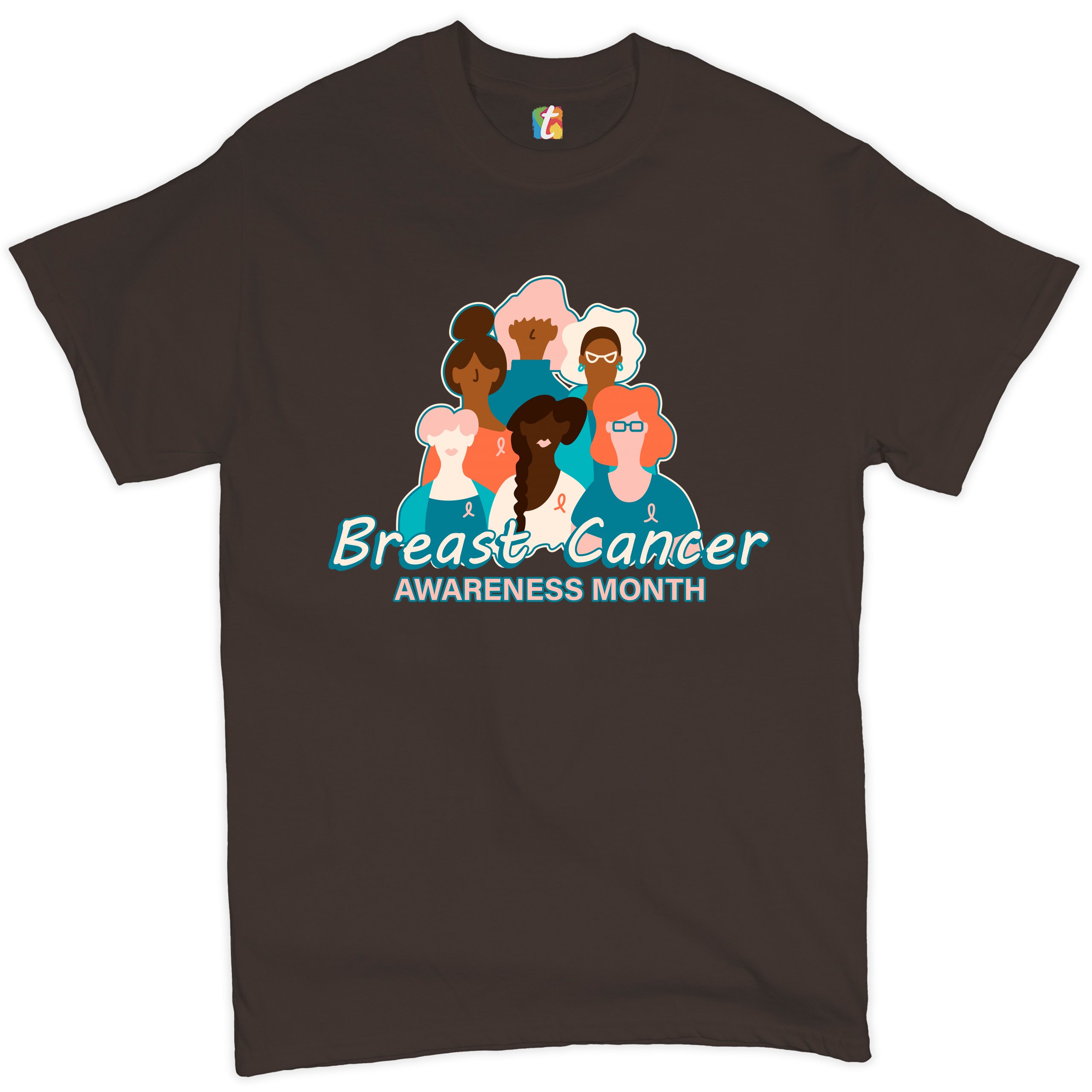 Breast Cancer Awareness Month T-shirt Pink Ribbon Cancer Survivor Men's Tee - Picture 38 of 61