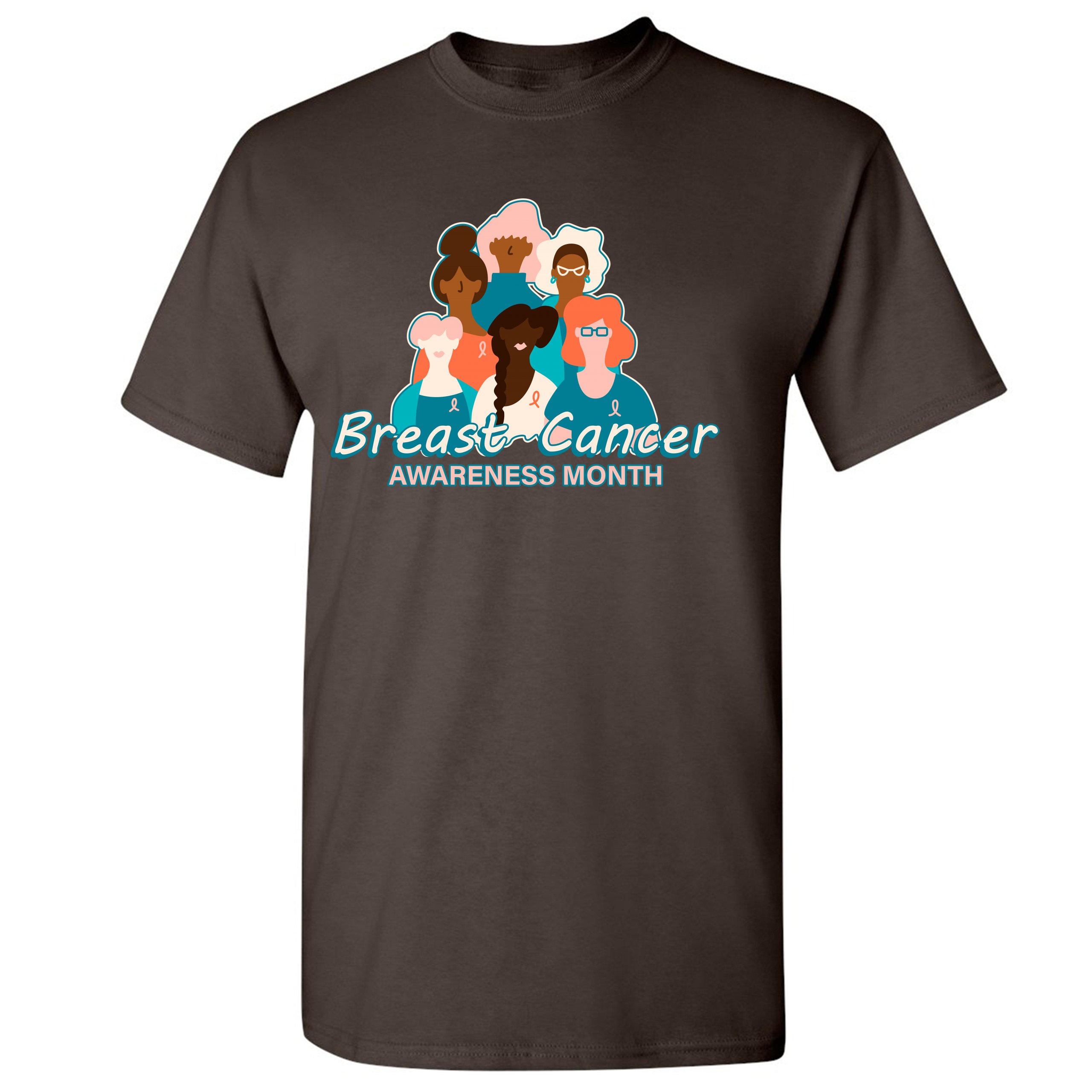 Breast Cancer Awareness Month T-shirt Pink Ribbon Cancer Survivor Men's Tee - Picture 39 of 61