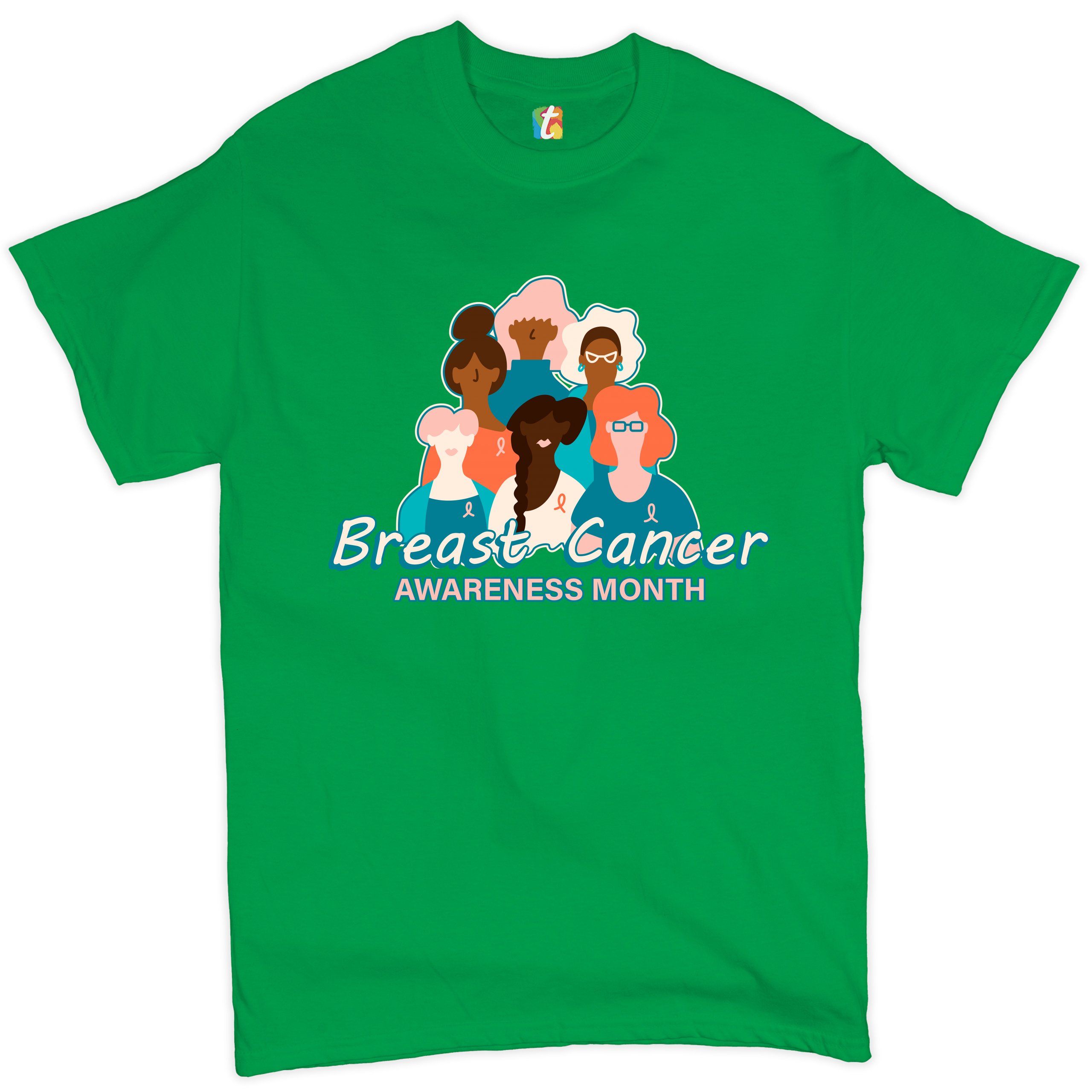 Breast Cancer Awareness Month T-shirt Pink Ribbon Cancer Survivor Men's Tee - Picture 30 of 61