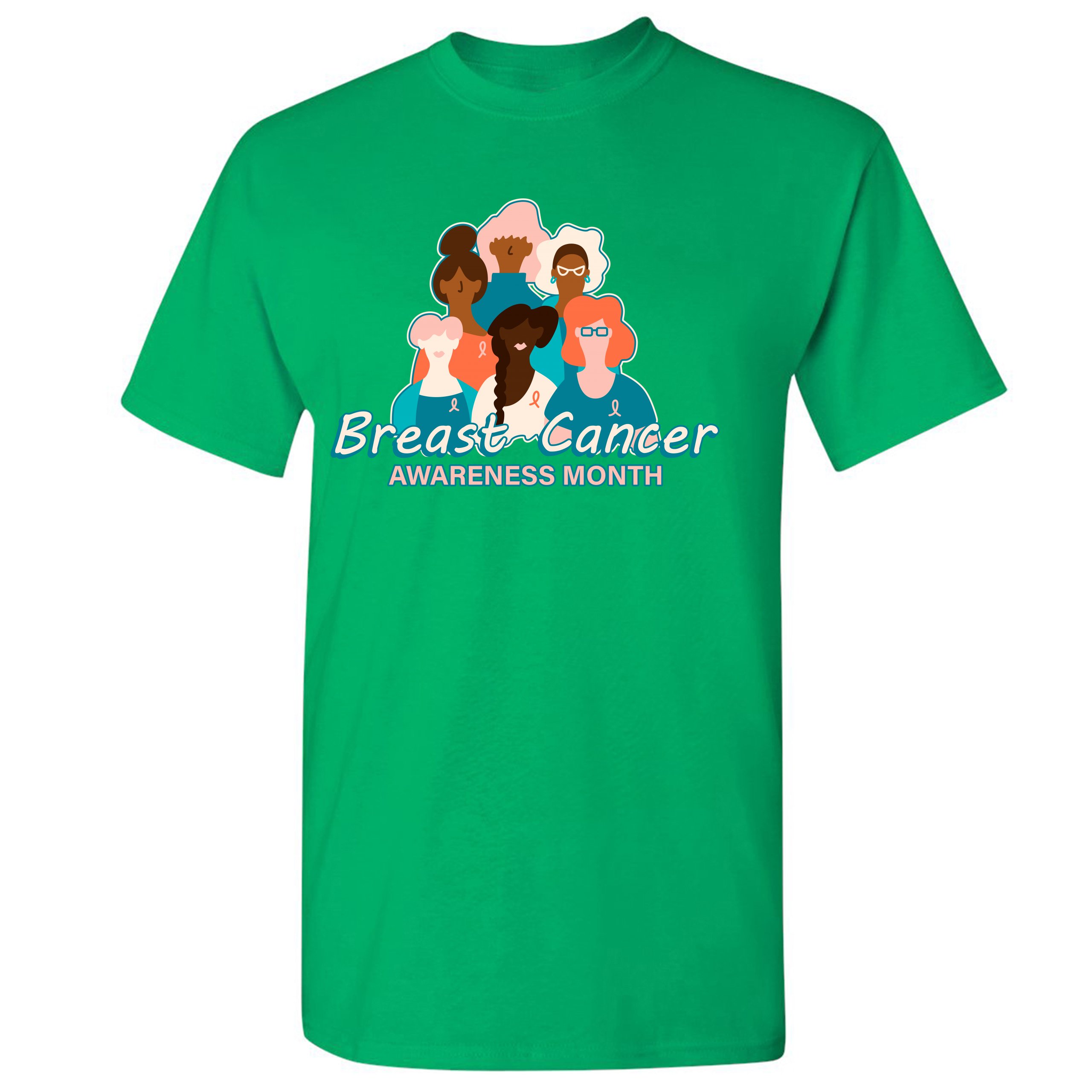 Breast Cancer Awareness Month T-shirt Pink Ribbon Cancer Survivor Men's Tee - Picture 31 of 61