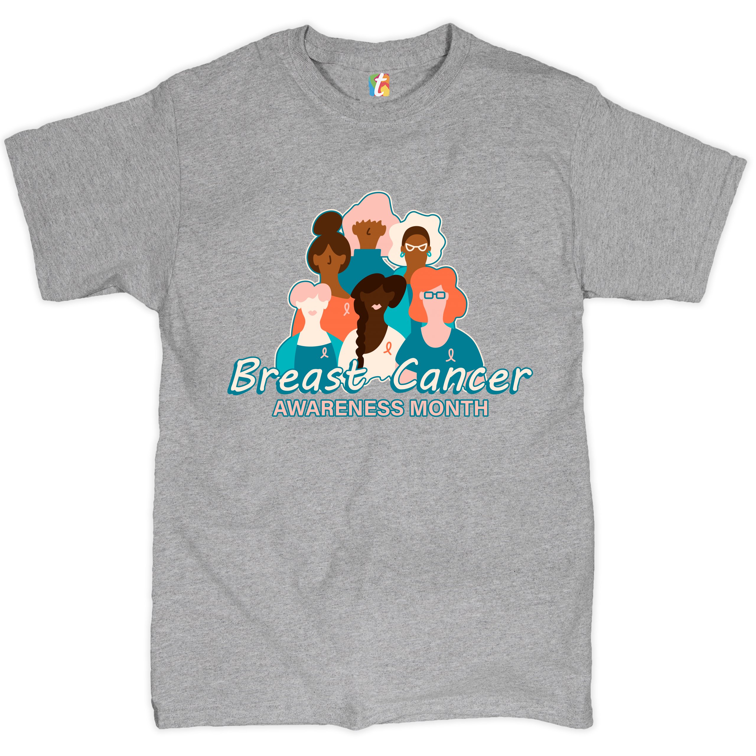 Breast Cancer Awareness Month T-shirt Pink Ribbon Cancer Survivor Men's Tee - Picture 6 of 61