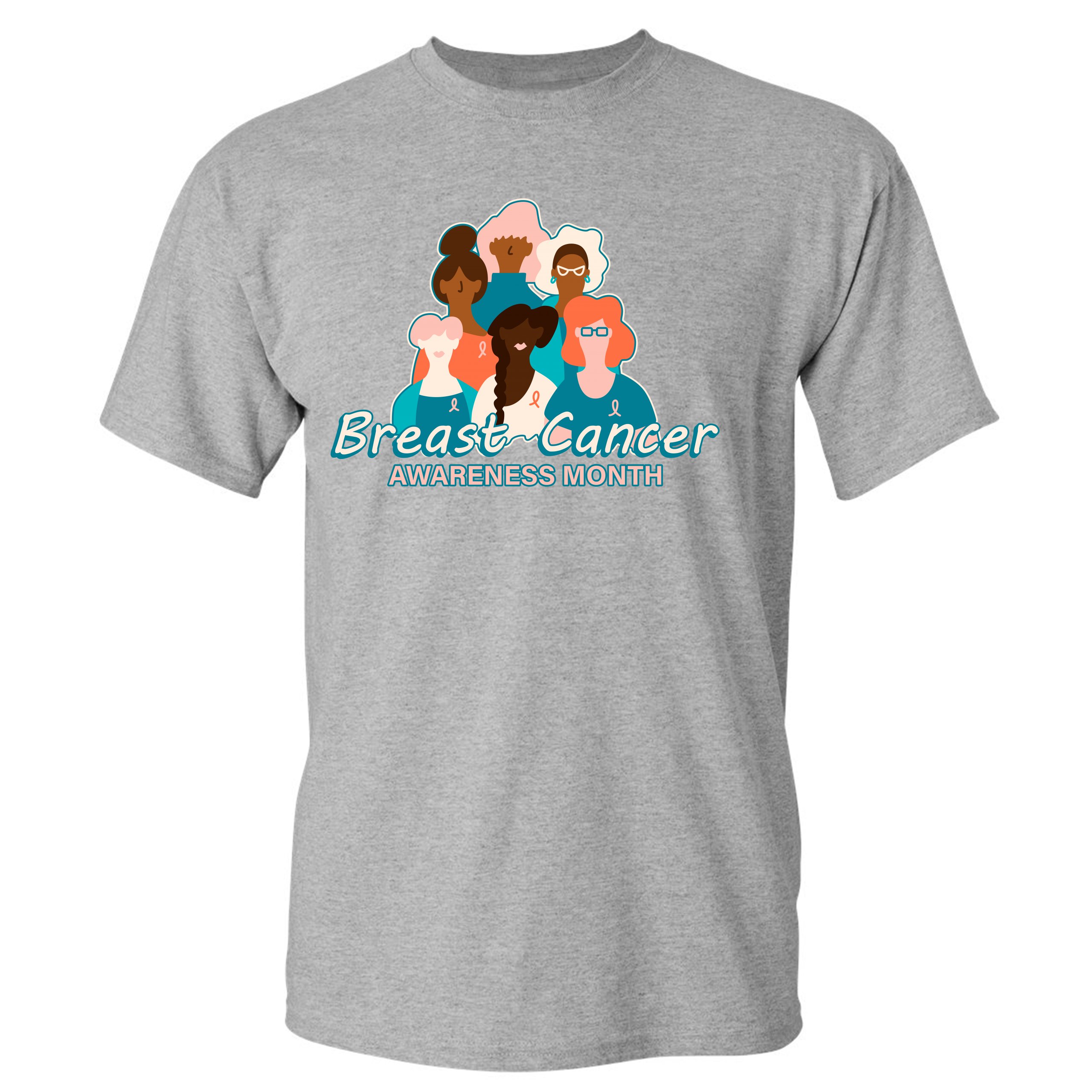Breast Cancer Awareness Month T-shirt Pink Ribbon Cancer Survivor Men's Tee - Picture 7 of 61