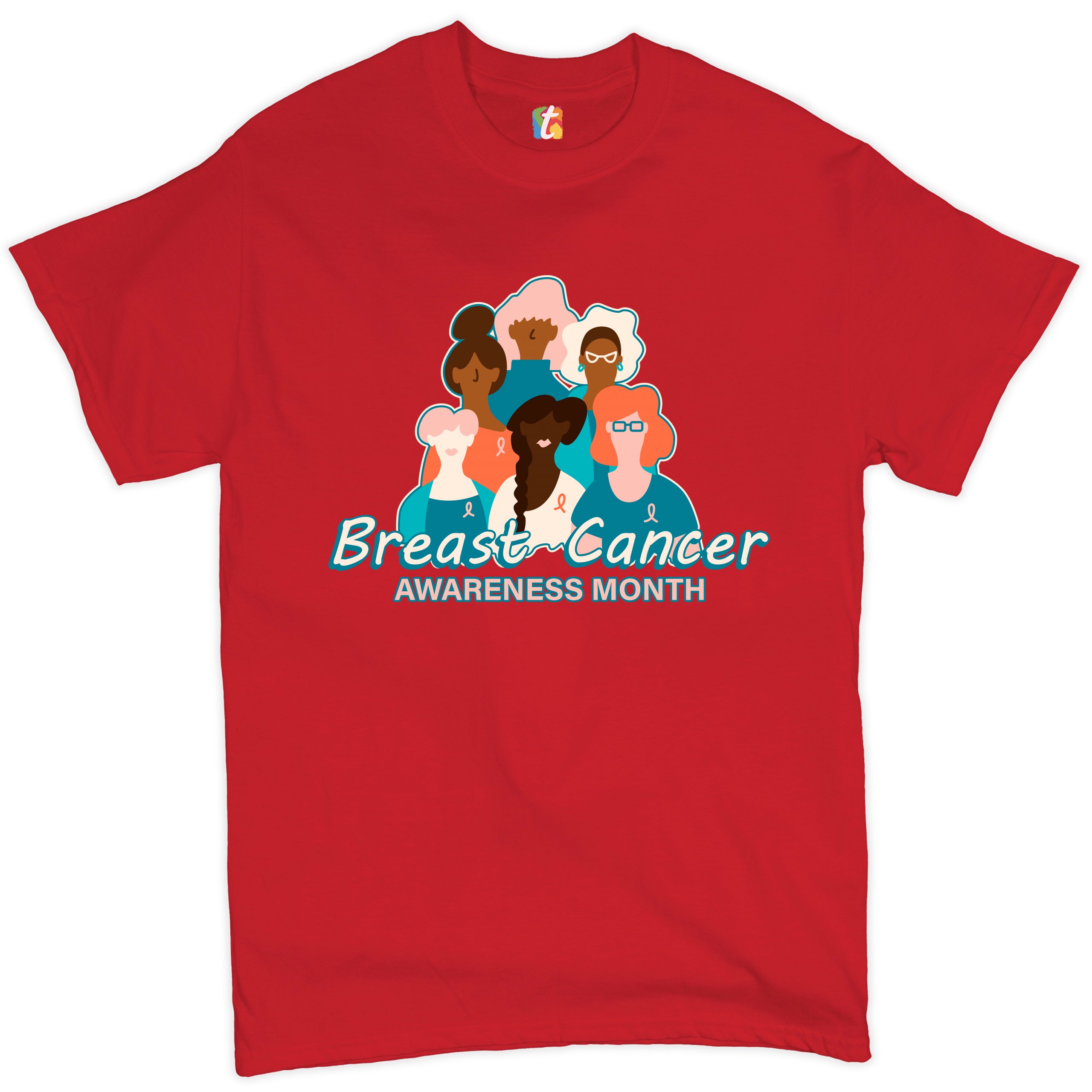 Breast Cancer Awareness Month T-shirt Pink Ribbon Cancer Survivor Men's Tee - Picture 18 of 61