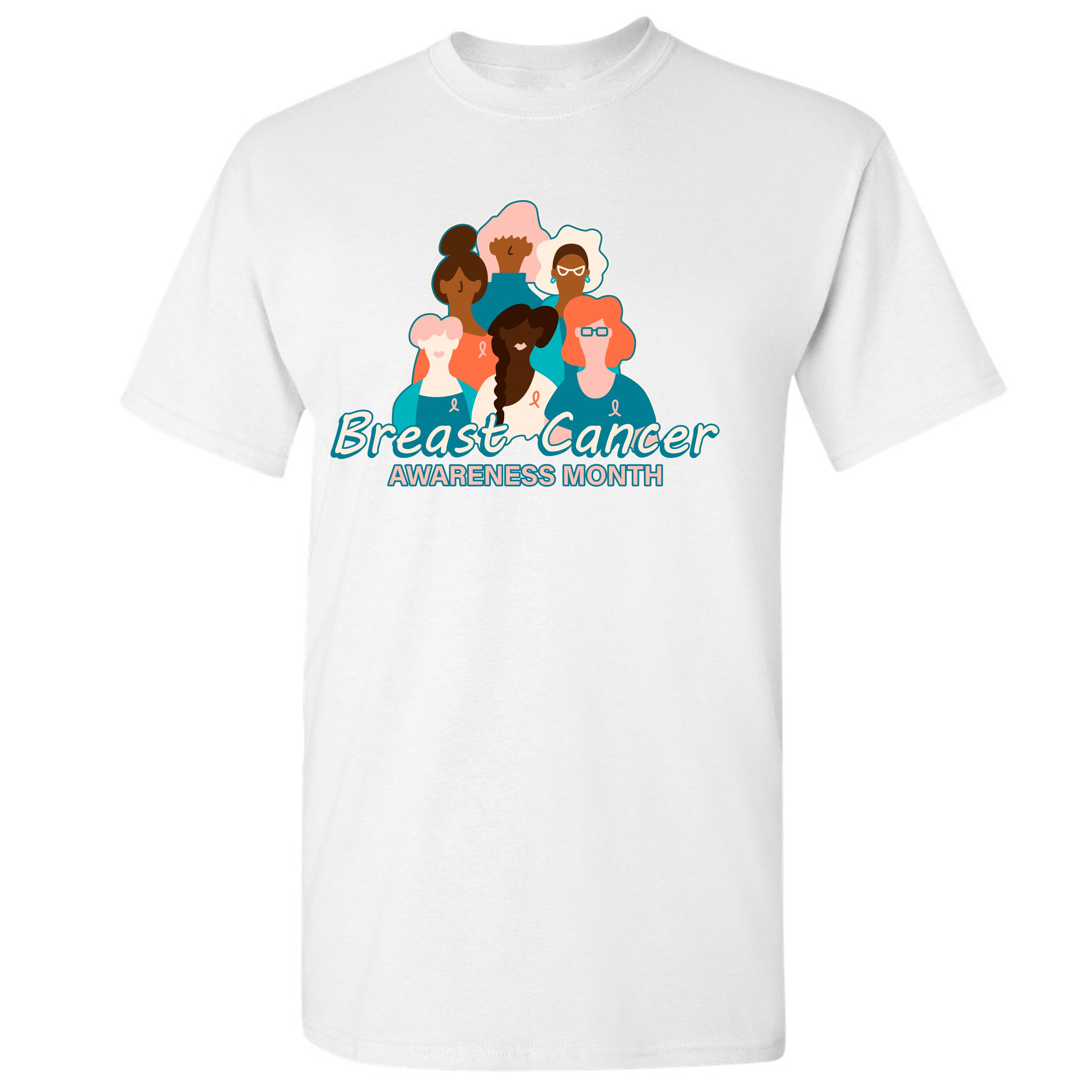 Breast Cancer Awareness Month T-shirt Pink Ribbon Cancer Survivor Men's Tee - Picture 23 of 61