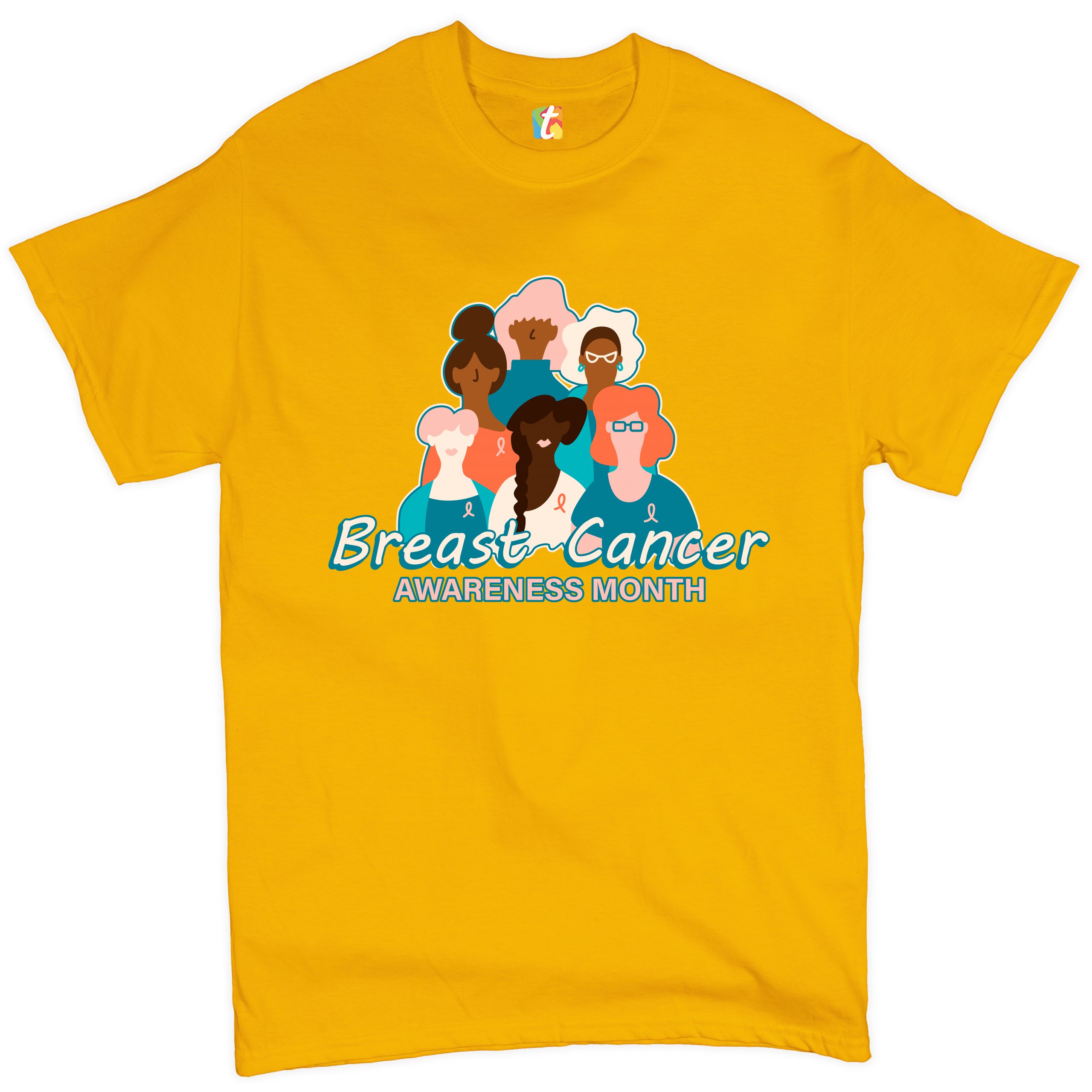 Breast Cancer Awareness Month T-shirt Pink Ribbon Cancer Survivor Men's Tee - Picture 58 of 61