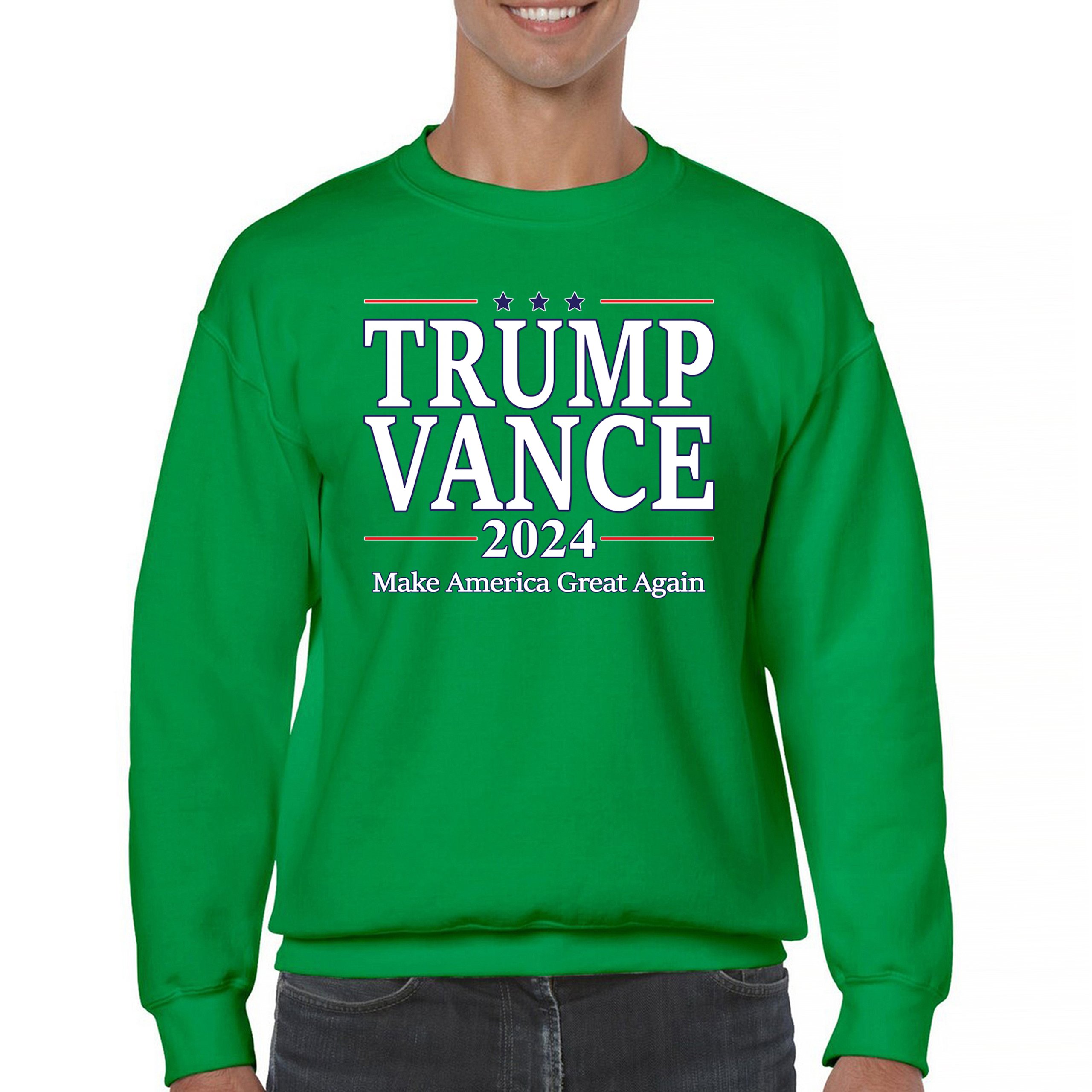 Trump Vance 2024 MAGA Sweatshirt JD VP Make America Great Again FJB Crewneck