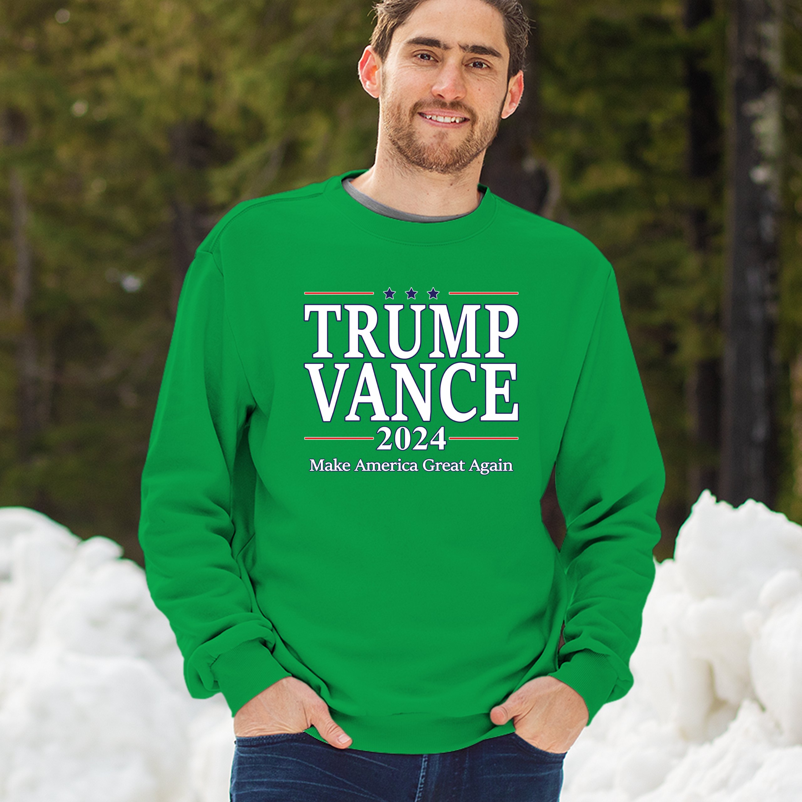 Trump Vance 2024 MAGA Sweatshirt JD VP Make America Great Again FJB Crewneck