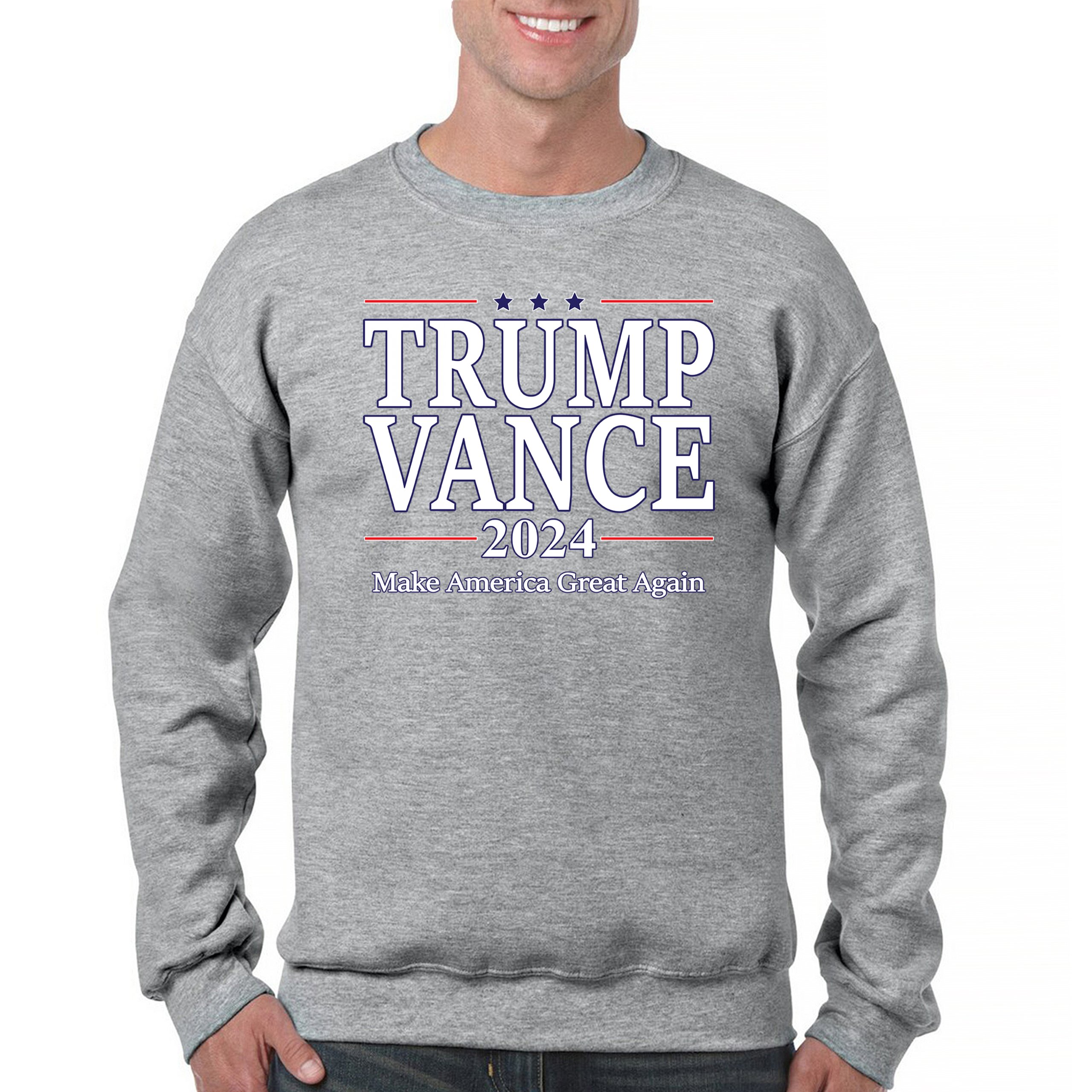 Trump Vance 2024 MAGA Sweatshirt JD VP Make America Great Again FJB Crewneck