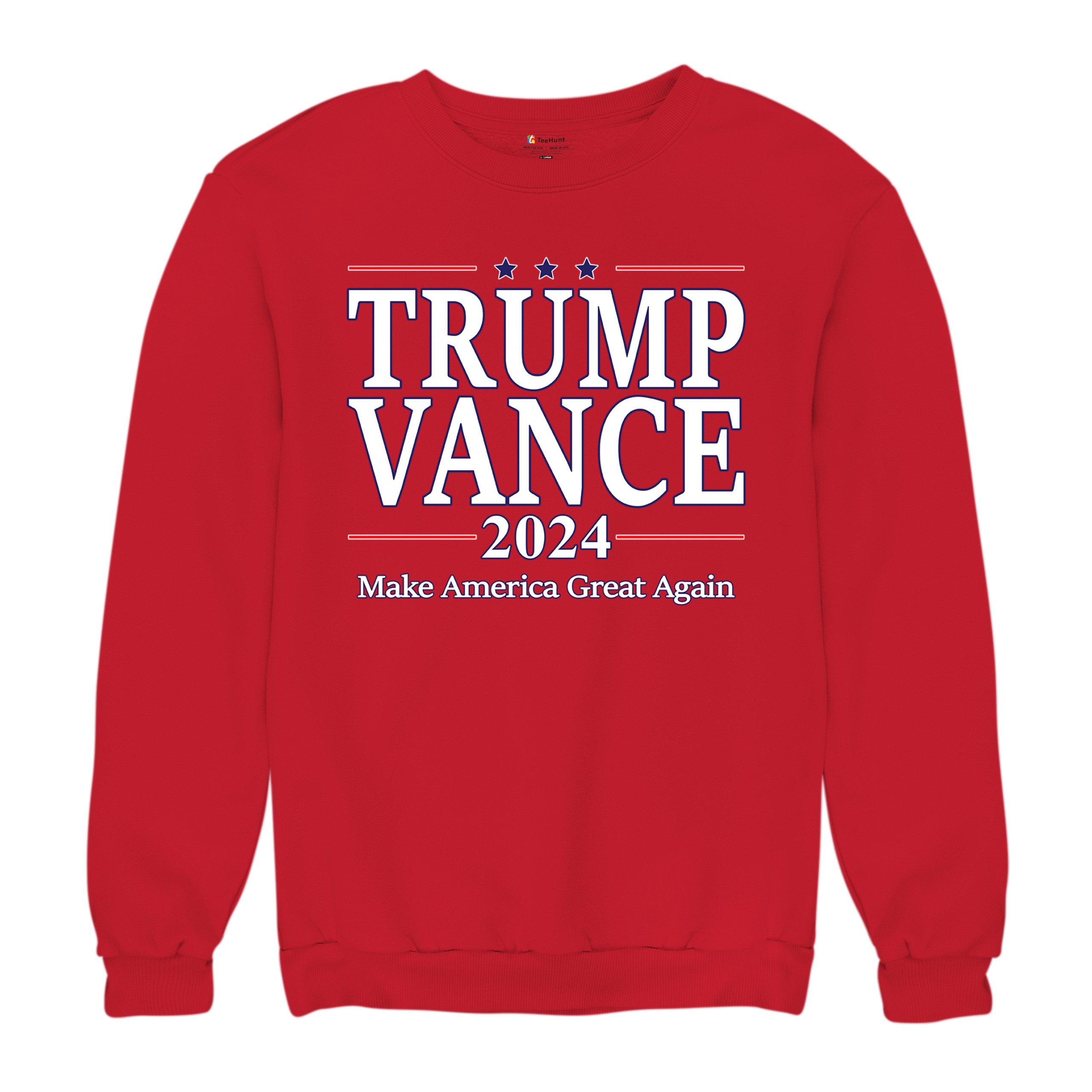 Trump Vance 2024 MAGA Sweatshirt JD VP Make America Great Again FJB Crewneck