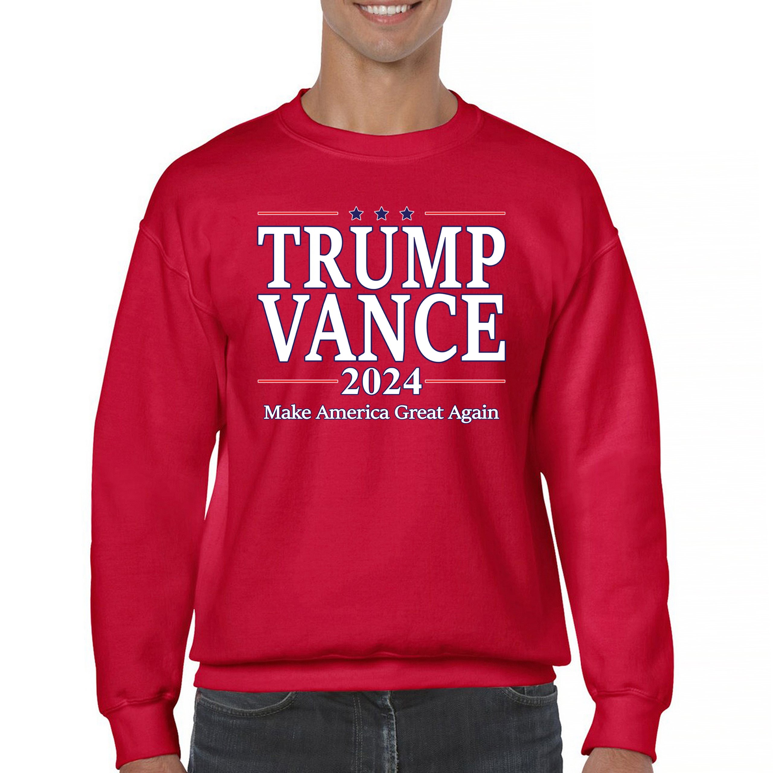 Trump Vance 2024 MAGA Sweatshirt JD VP Make America Great Again FJB Crewneck