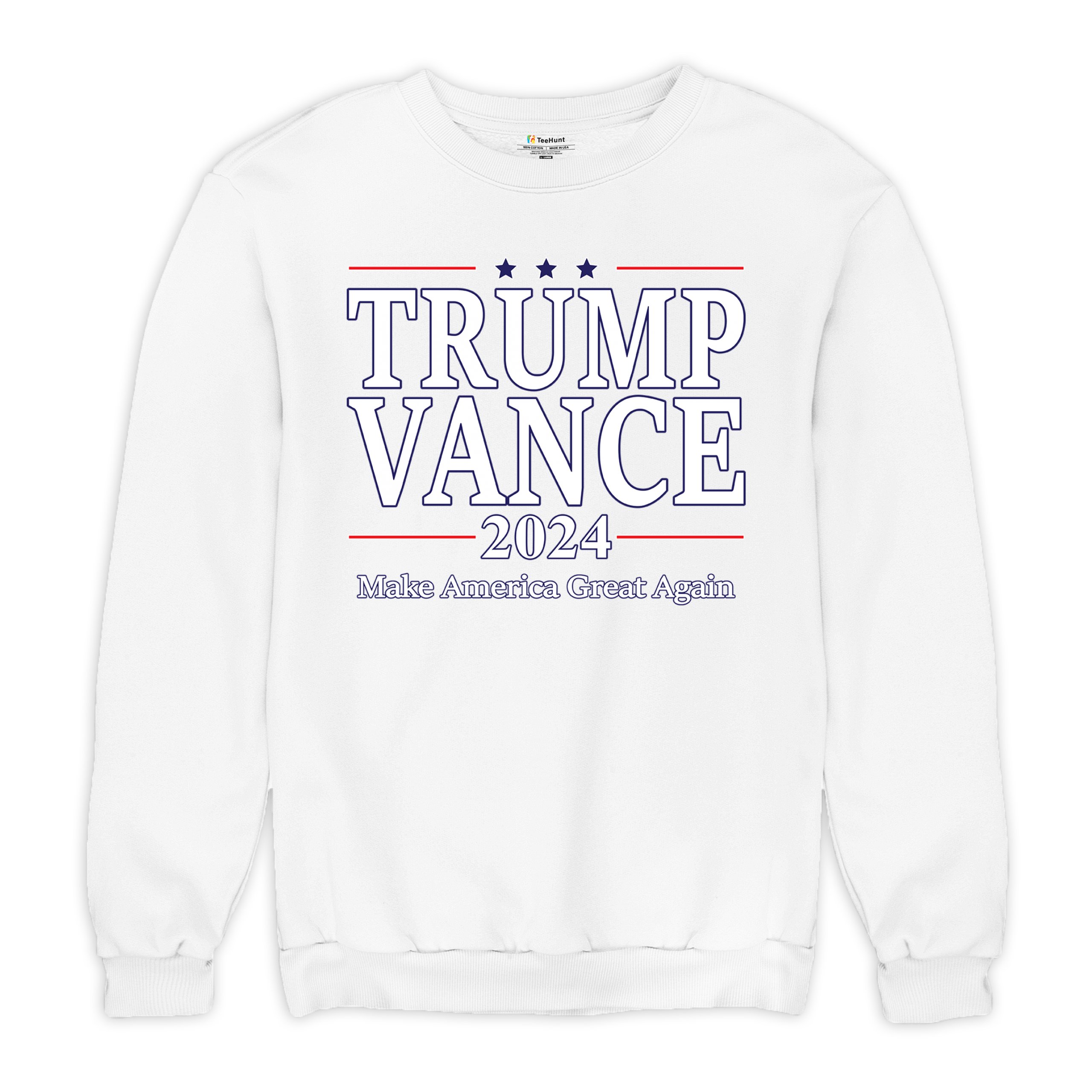 Trump Vance 2024 MAGA Sweatshirt JD VP Make America Great Again FJB Crewneck