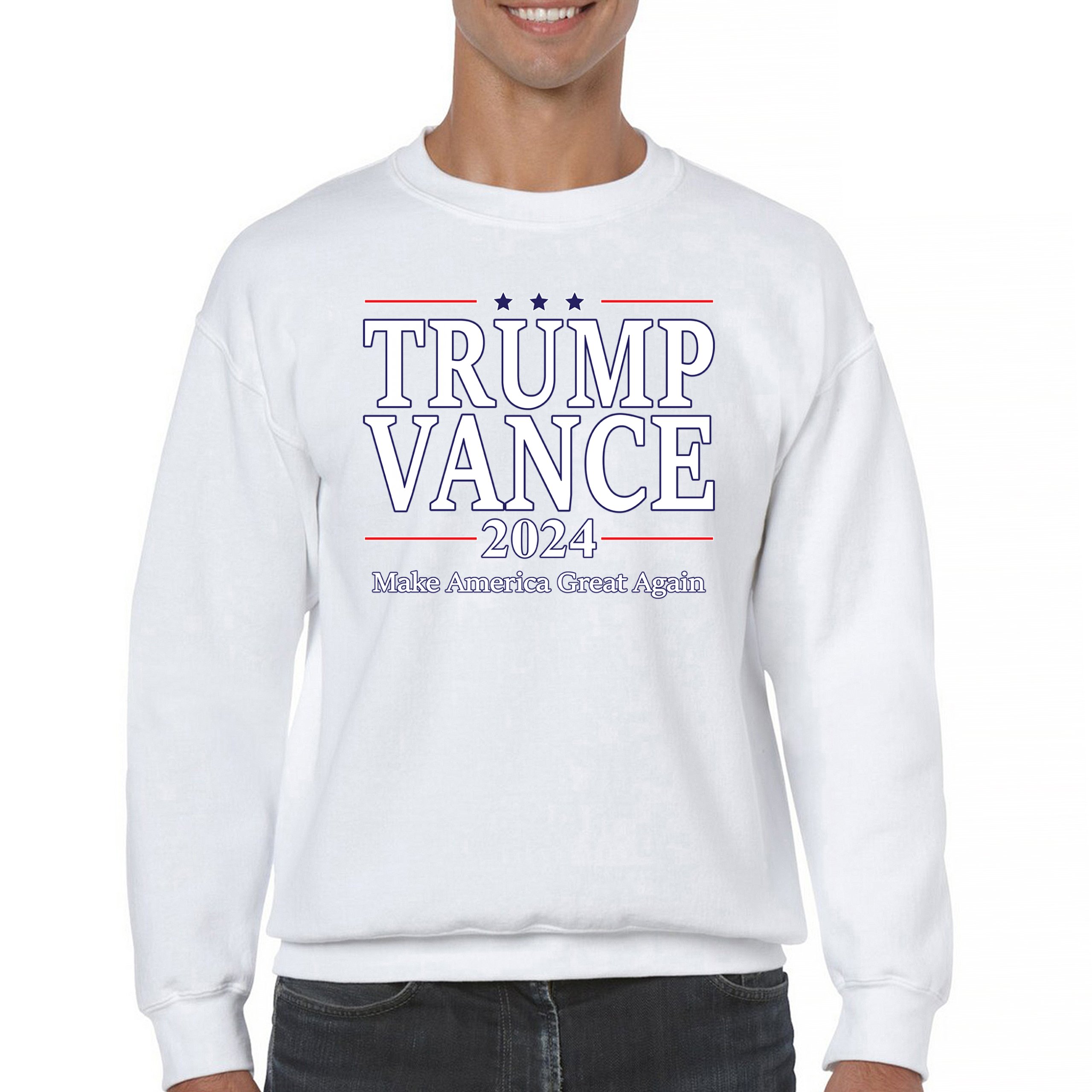 Trump Vance 2024 MAGA Sweatshirt JD VP Make America Great Again FJB Crewneck