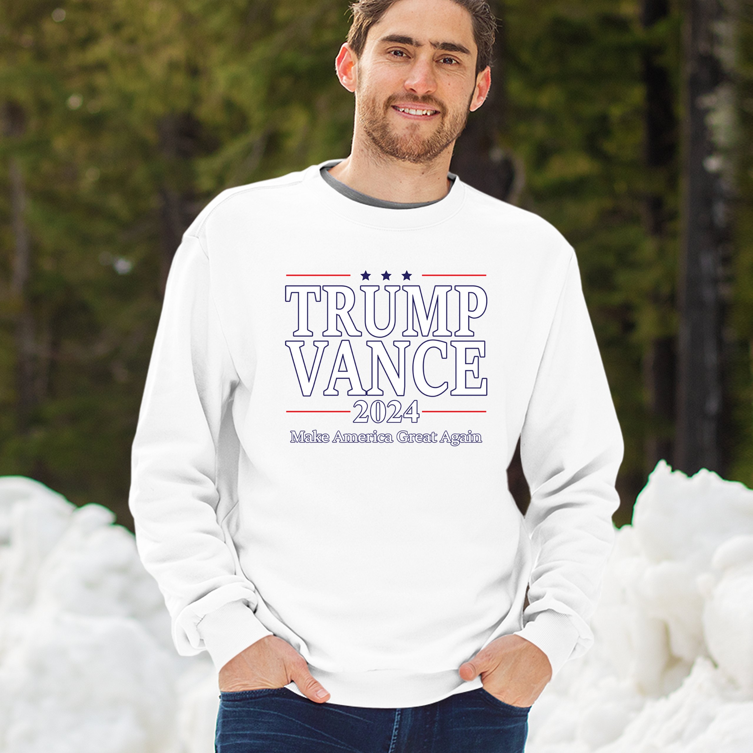 Trump Vance 2024 MAGA Sweatshirt JD VP Make America Great Again FJB Crewneck