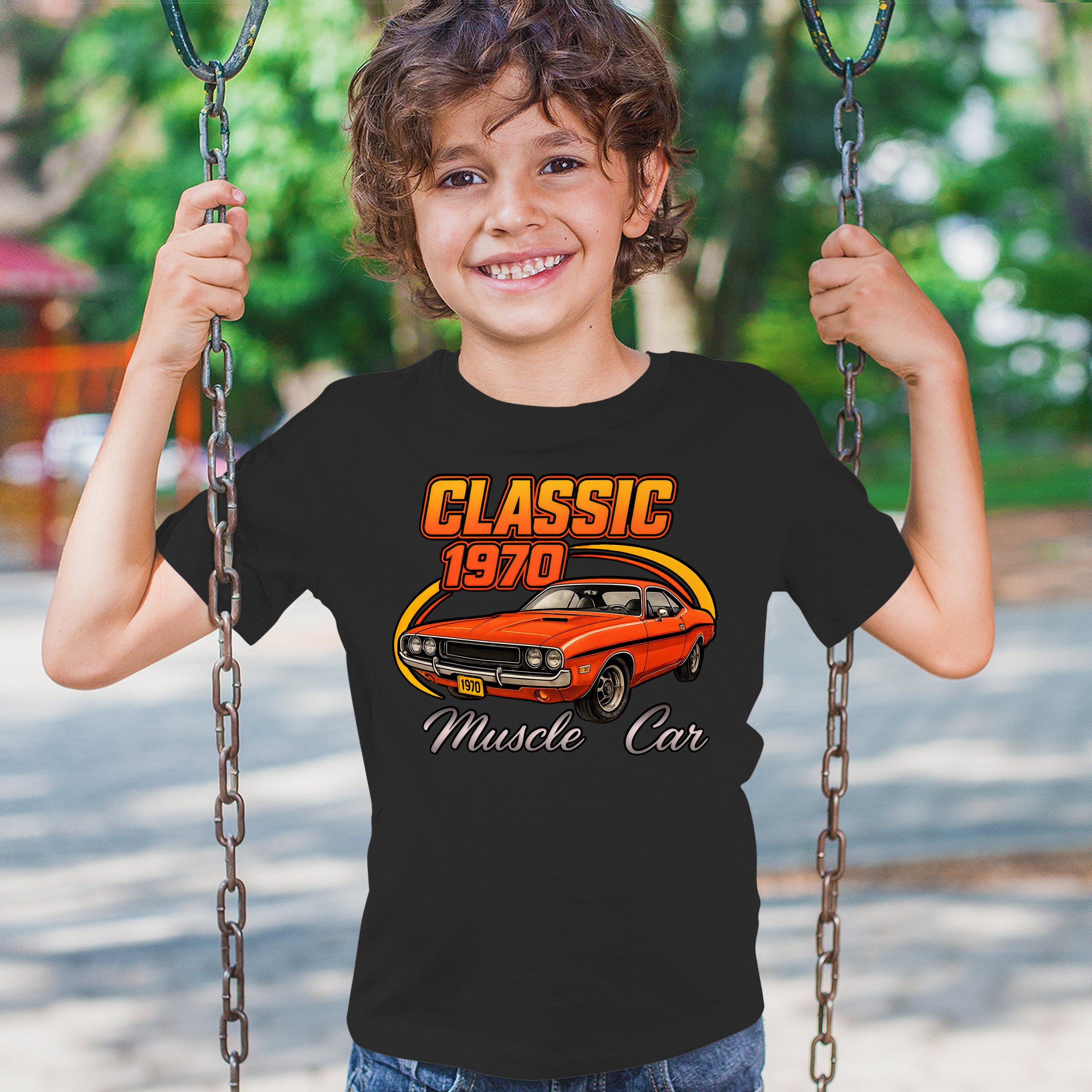 Classic 1970 Muscle Car Youth T-shirt American Legendary Performance Kids - Picture 5 of 50