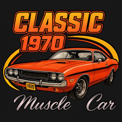 Classic 1970 Muscle Car Youth T-shirt American Legendary Performance Kids - Picture 4 of 50