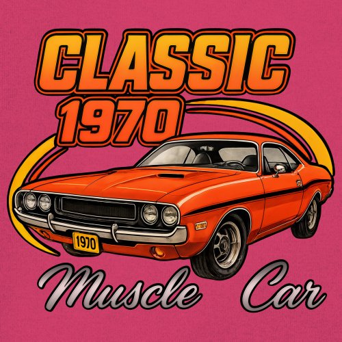 Classic 1970 Muscle Car Youth T-shirt American Legendary Performance Kids - Picture 46 of 50
