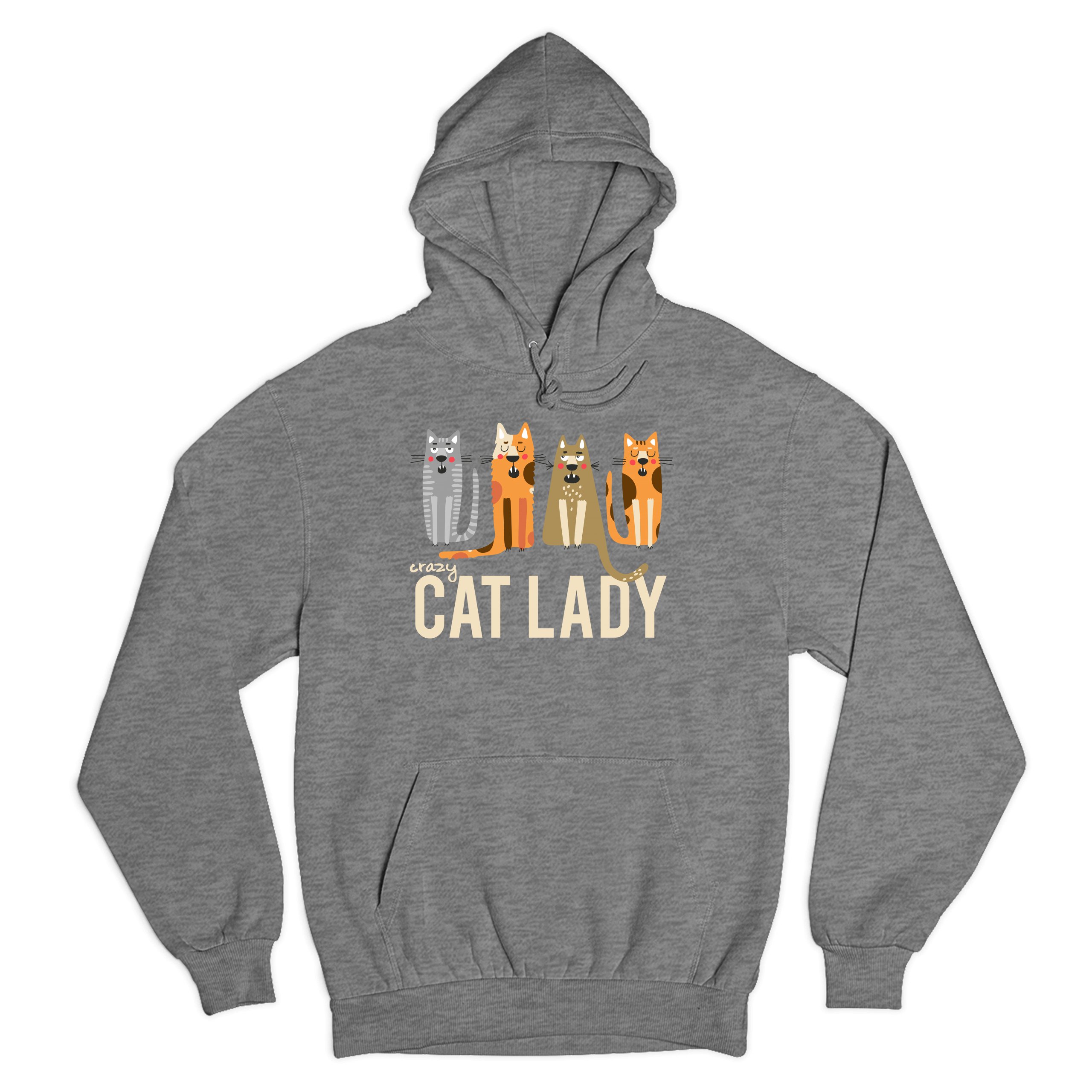 Crazy Cat Lady Sweatshirt Mother s Day Cat Lover Kitten Kitty Hoodie eBay