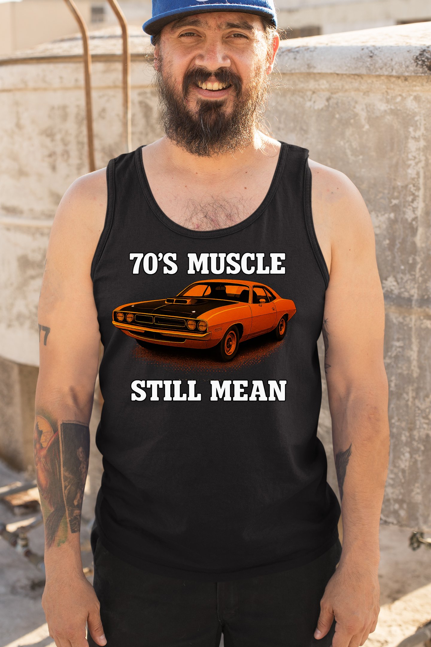 ALTRA Canotta uomo American Muscle Car anni 70 prestazioni classiche ancora media