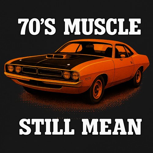 ALTRA Canotta uomo American Muscle Car anni 70 prestazioni classiche ancora media