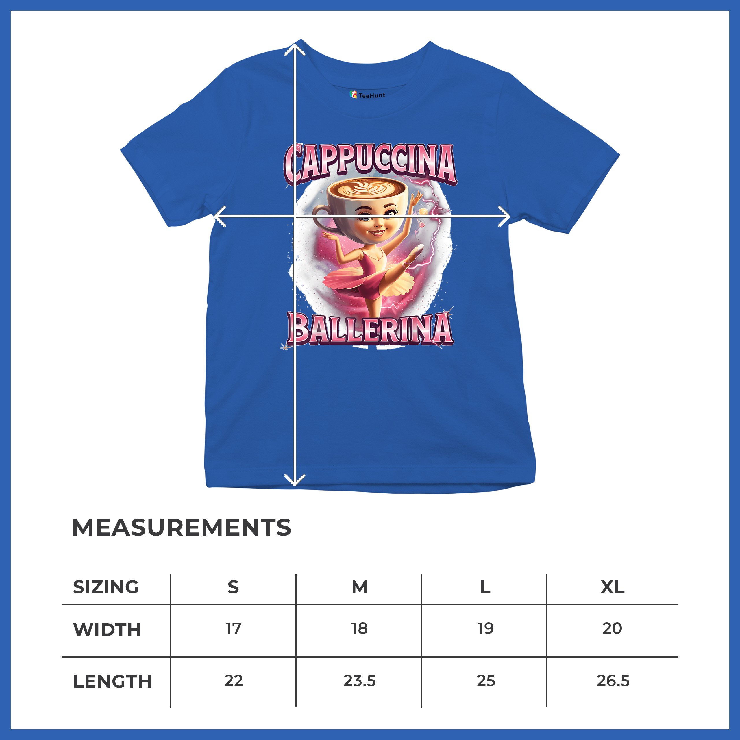 Cappuccina Ballerina Youth T-shirt Italian Brainrot Gen Z Alpha Meme Kids - Picture 43 of 50