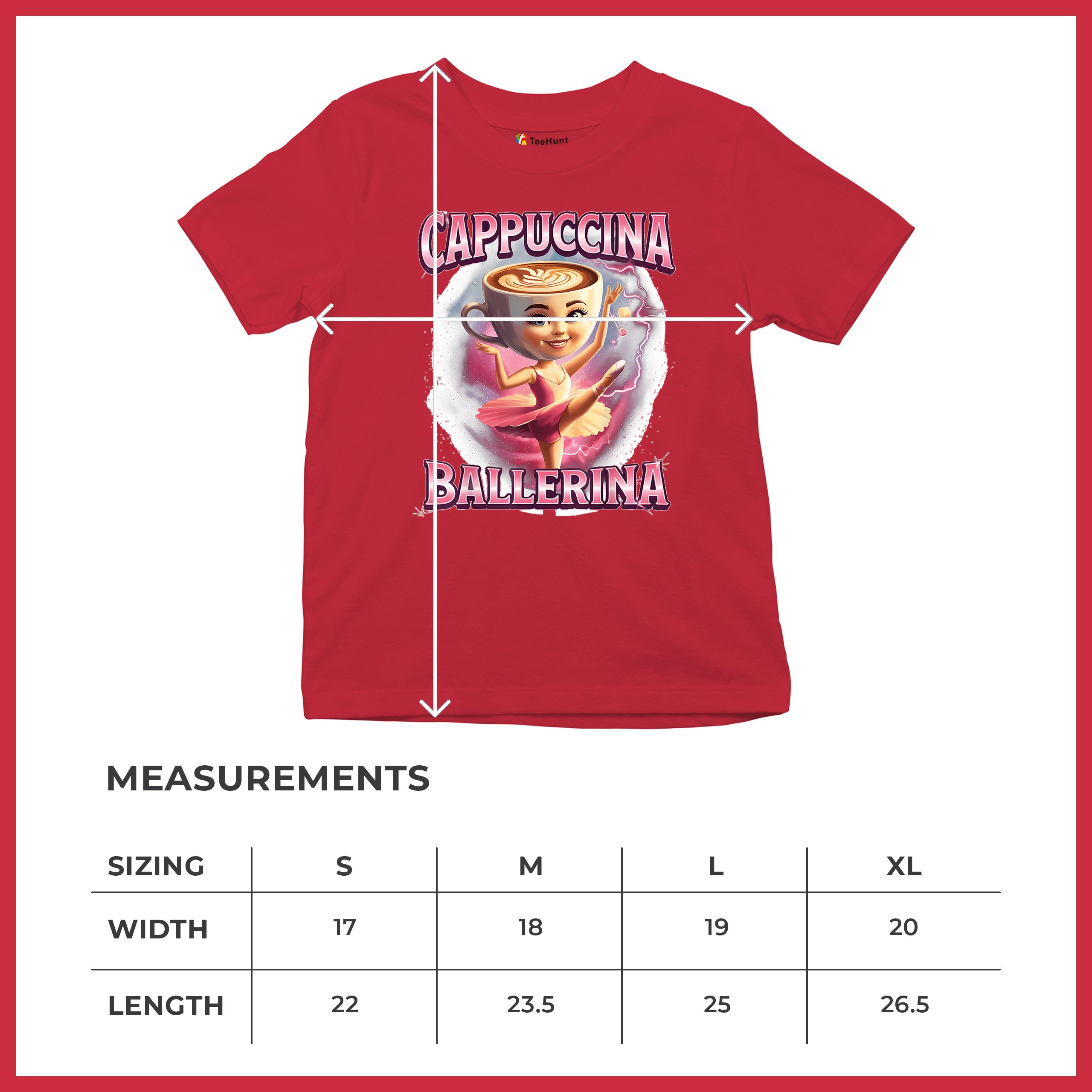 Cappuccina Ballerina Youth T-shirt Italian Brainrot Gen Z Alpha Meme Kids - Picture 29 of 50