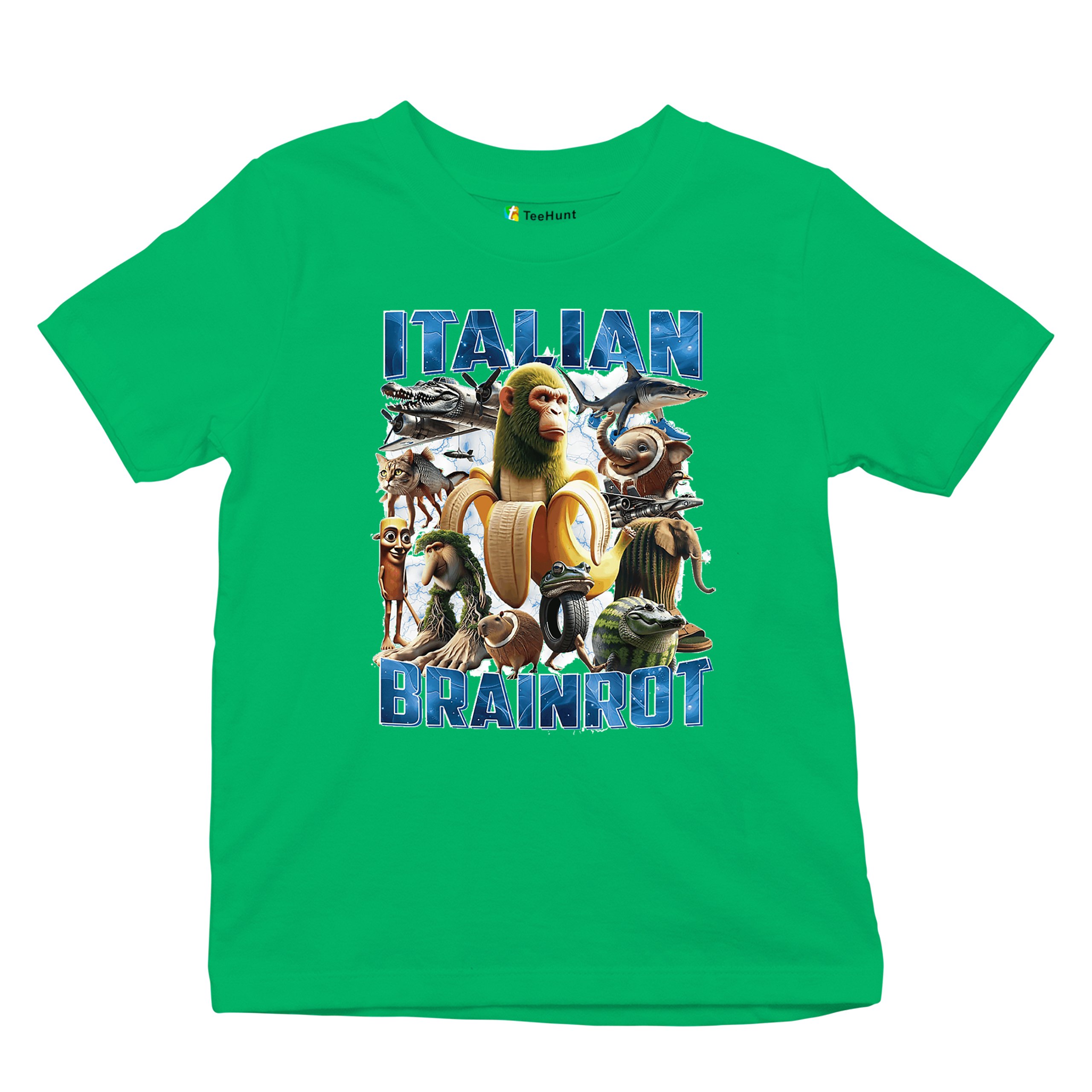 Italian Brainrot Youth T-shirt Funny Absurd Gen Z Internet Meme Trend Kids - Picture 34 of 50
