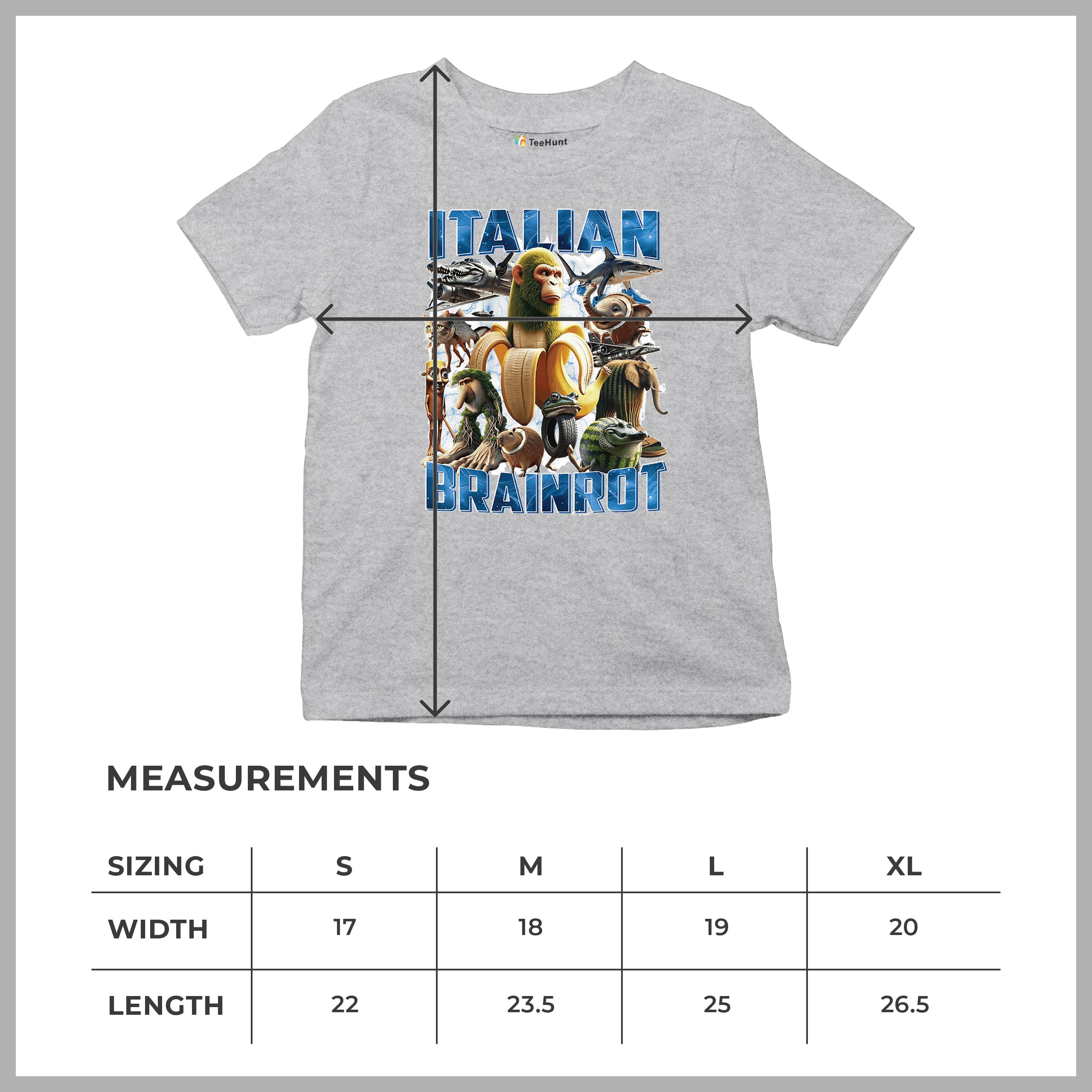 Italian Brainrot Youth T-shirt Funny Absurd Gen Z Internet Meme Trend Kids - Picture 15 of 50