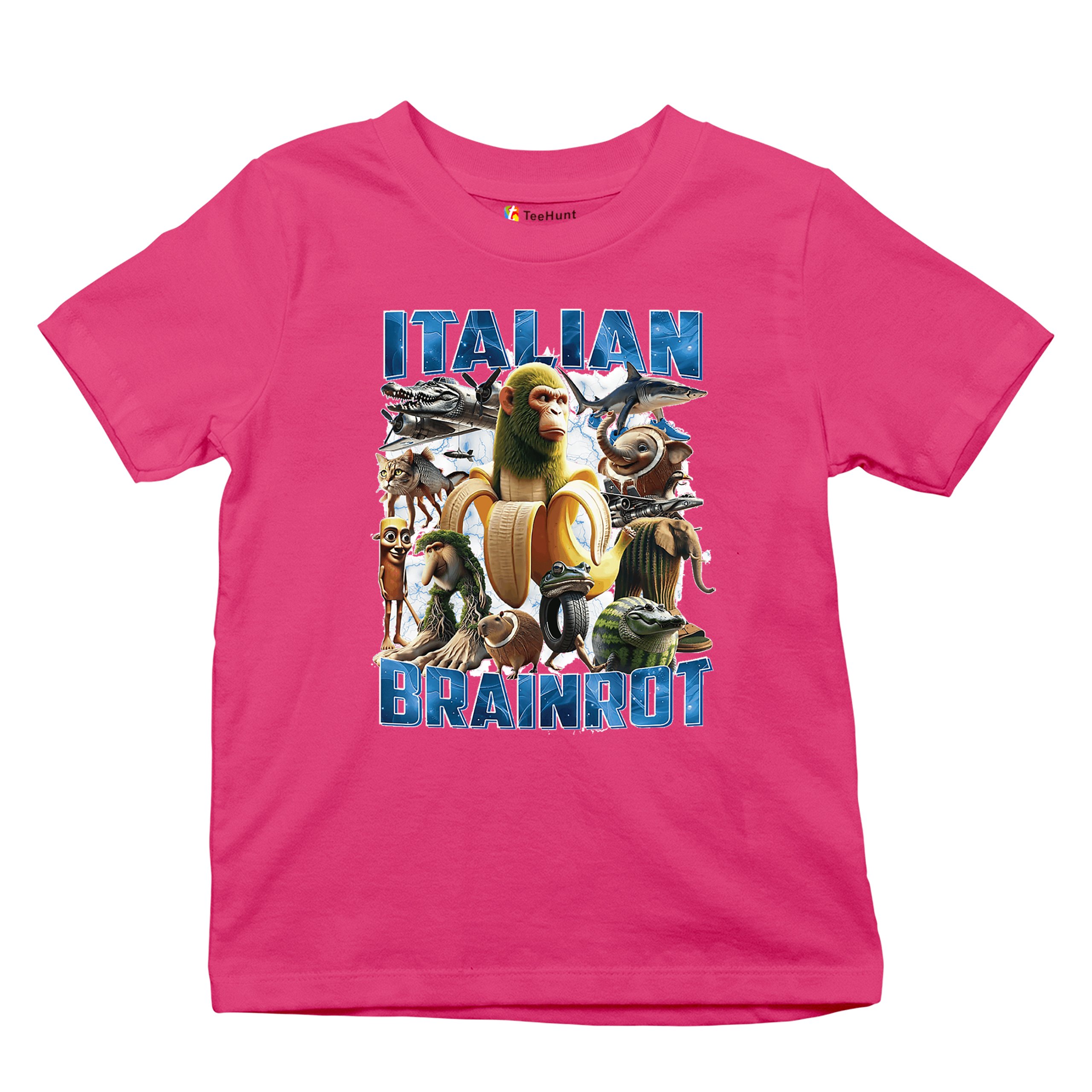 Italian Brainrot Youth T-shirt Funny Absurd Gen Z Internet Meme Trend Kids - Picture 48 of 50
